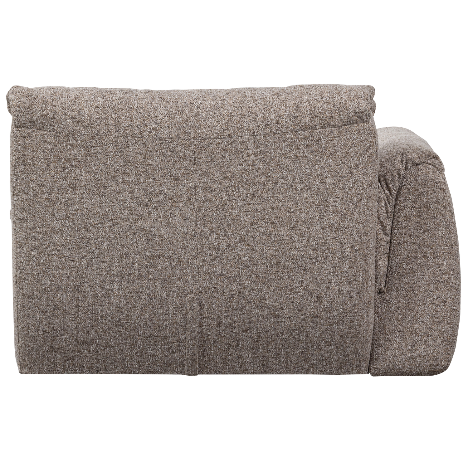 Baggy 1-zits element met arm links geweven chenille oudroze