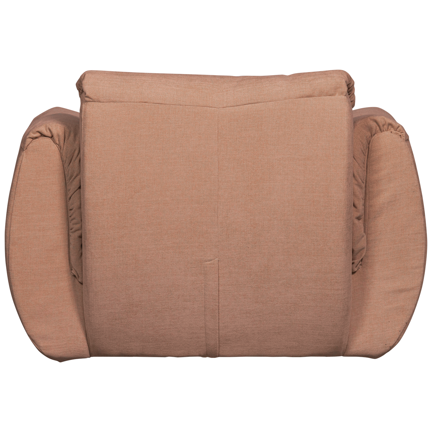 Baggy draaifauteuil geweven stof warmgrijs melange