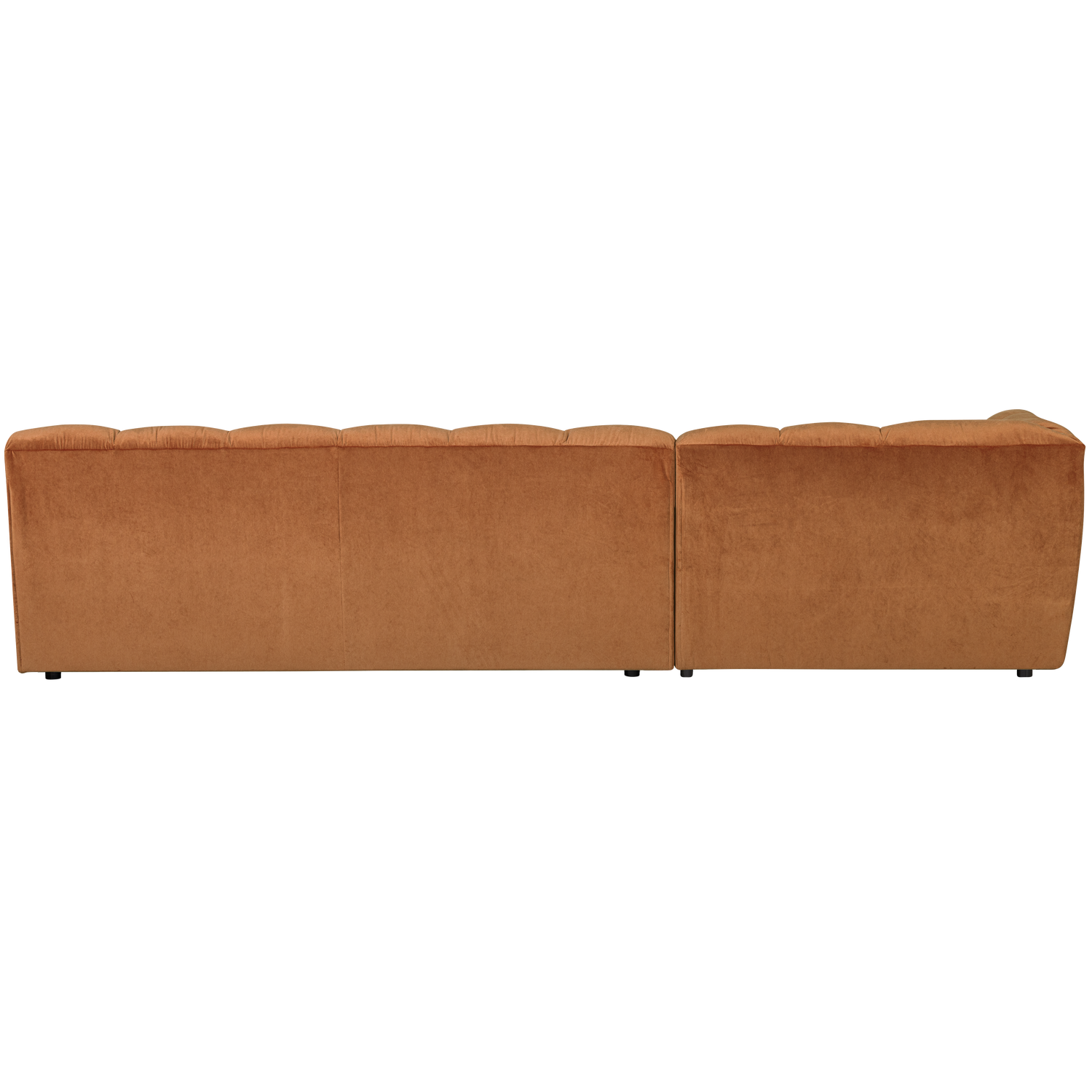 Allure chaise longue links geweven stof naturel melange