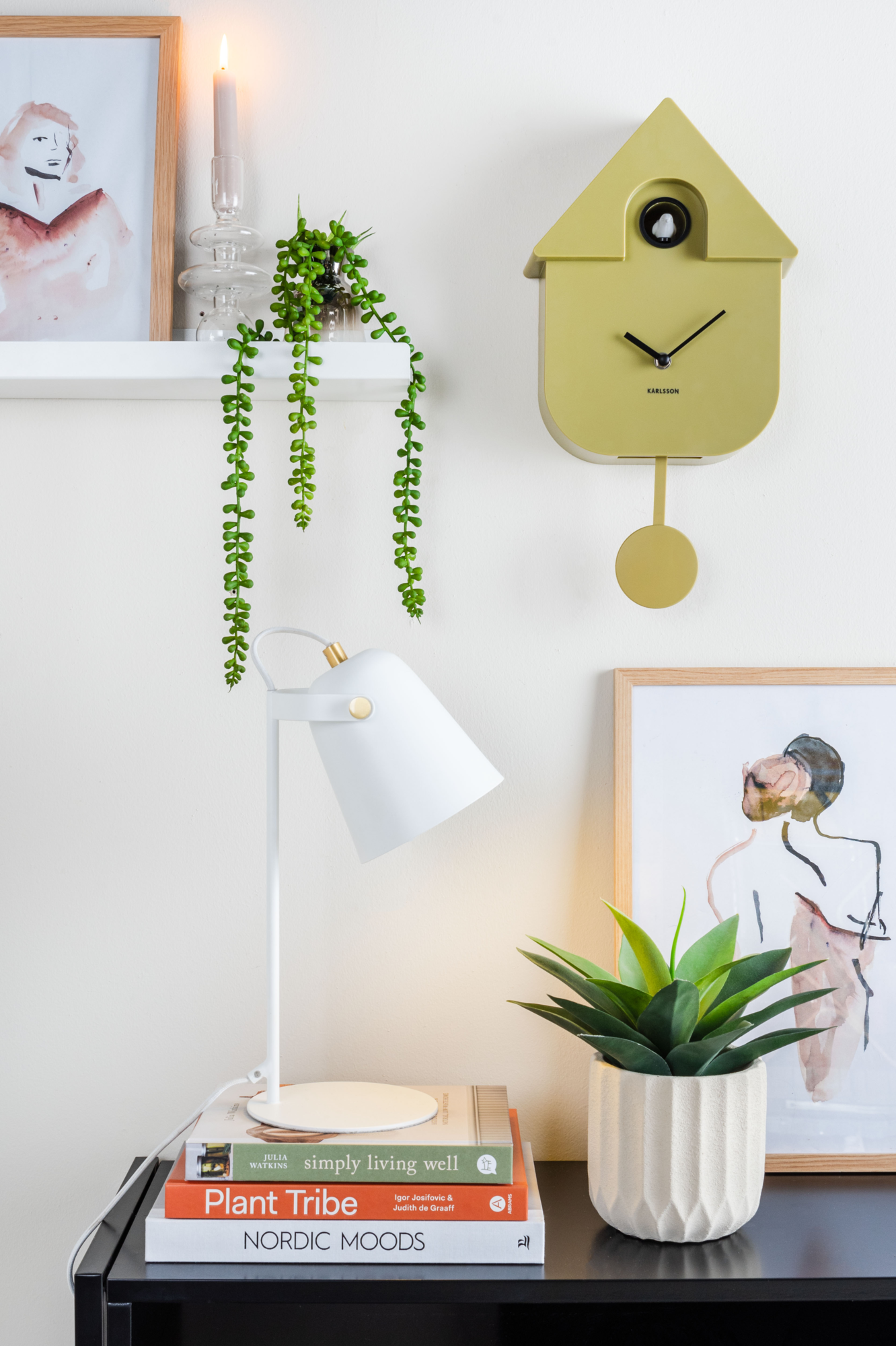 Wandklok Modern Cuckoo ABS