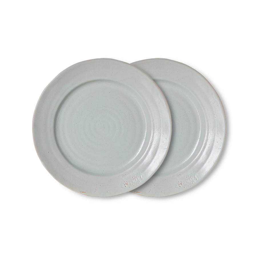 HKliving Servies Farmhouse Ceramics Klein bord - set van 2