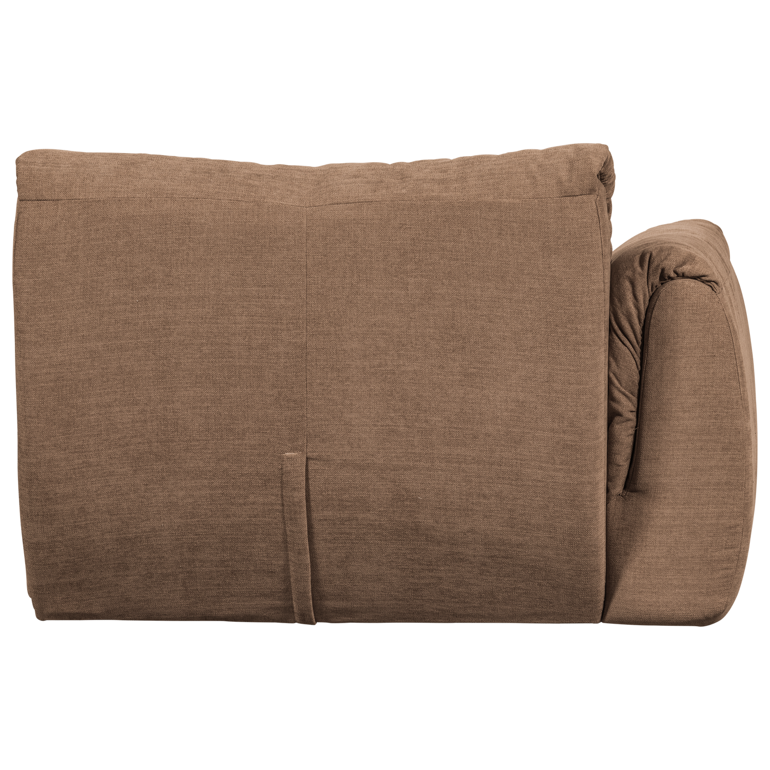 Baggy 1-zits element met arm links geweven chenille oudroze
