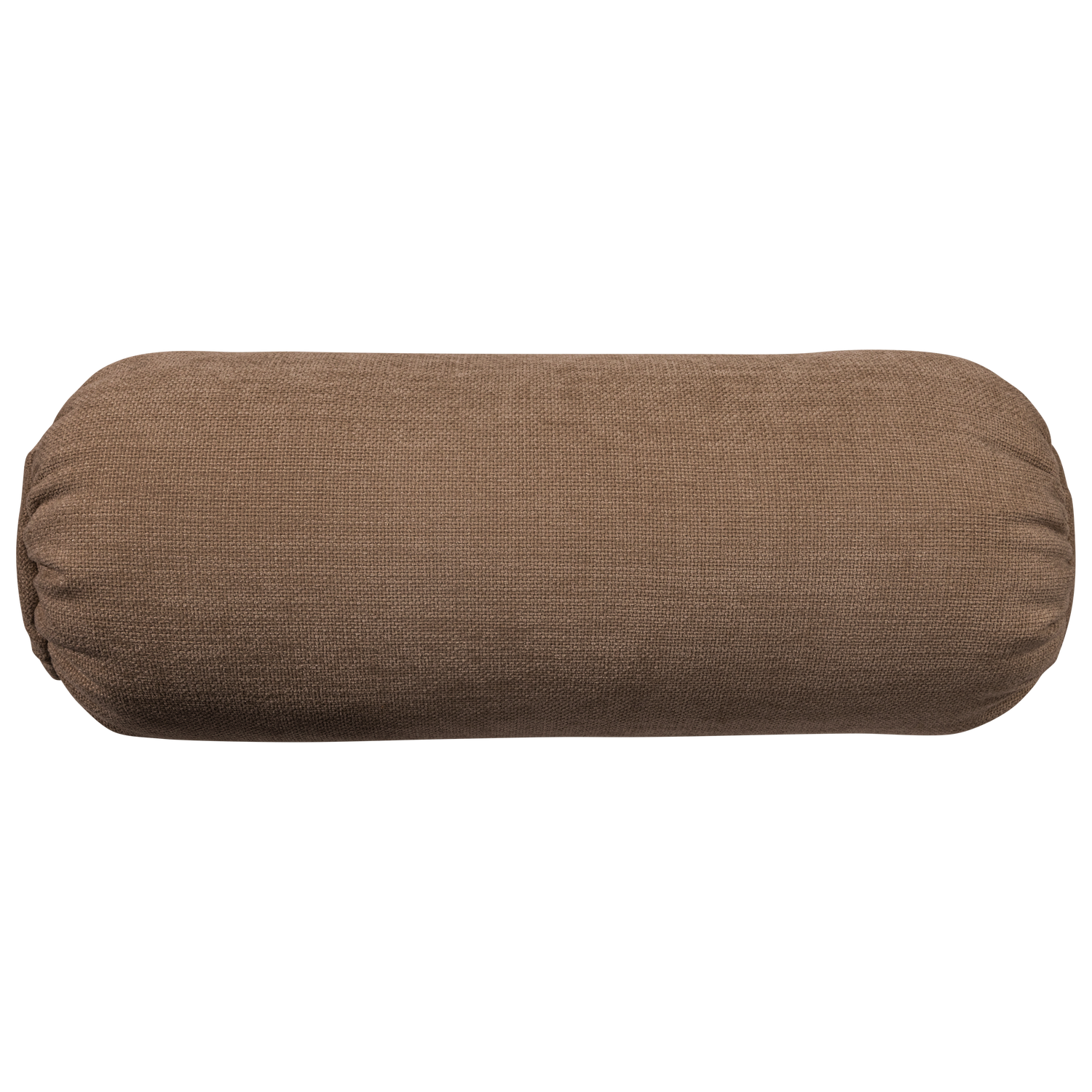 Baggy rolkussen 50xo23 cm 3d chenille middenbruin