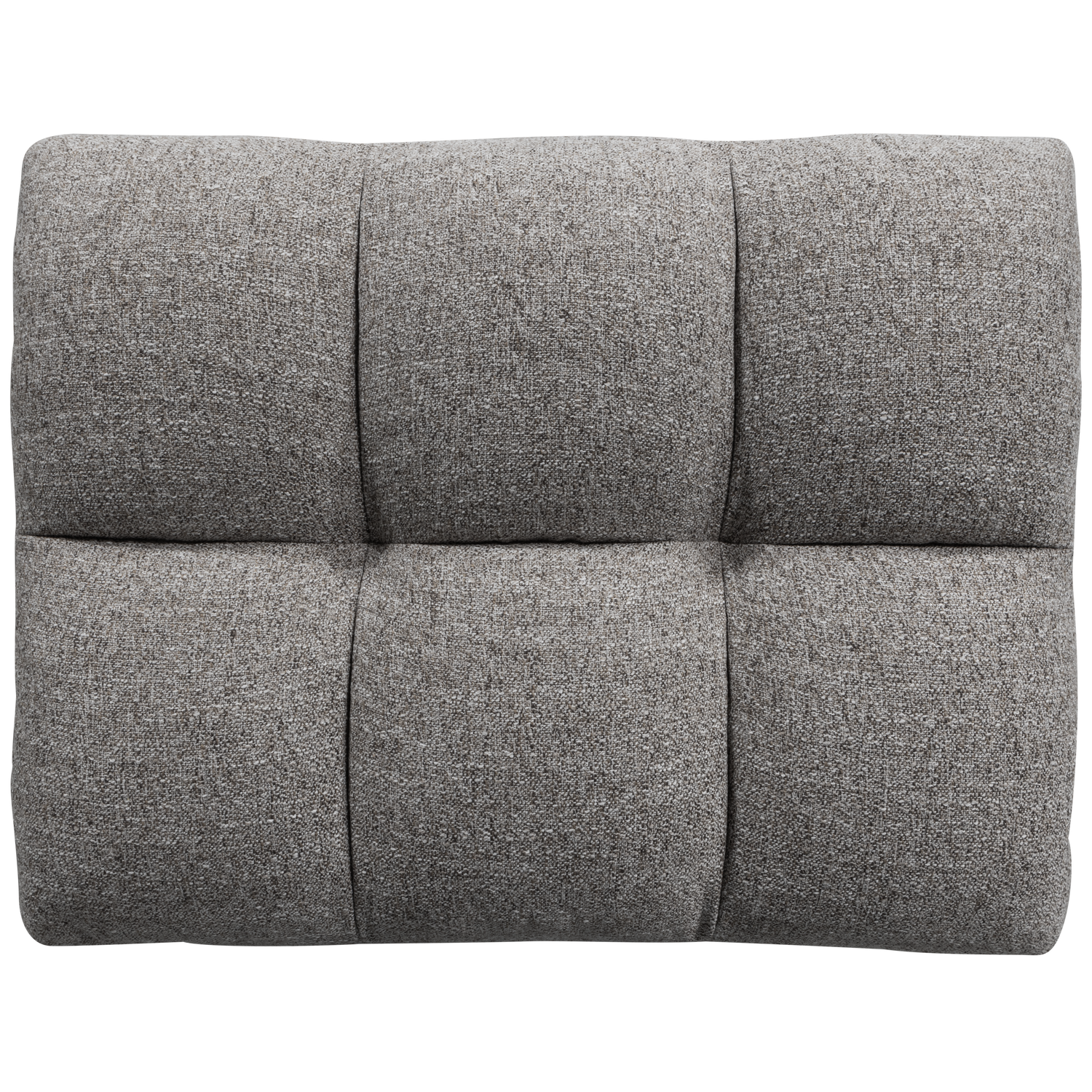 Allure hocker geweven stof donkerbruin melange