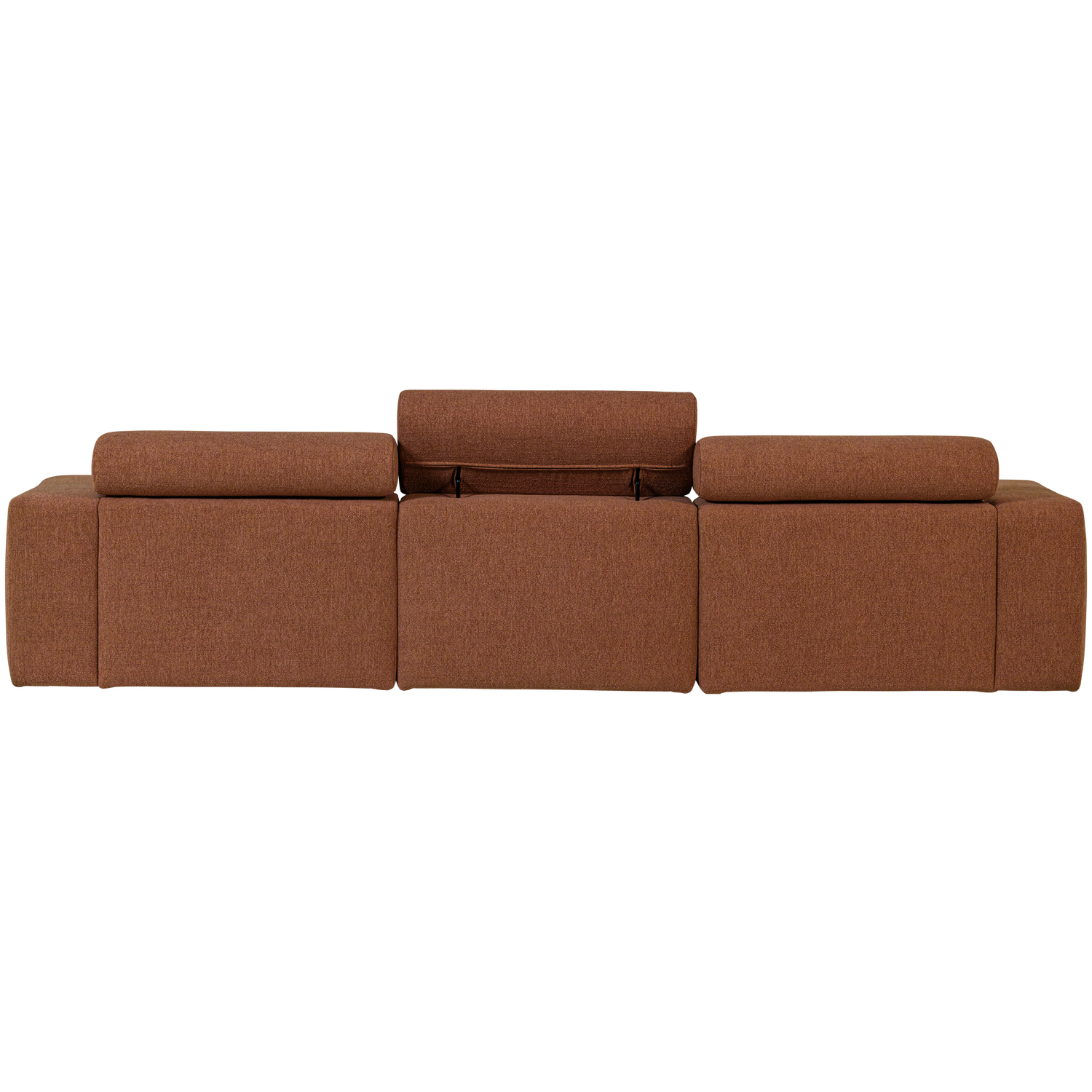 Novi chaise longue bank rechts donkerbruin melange