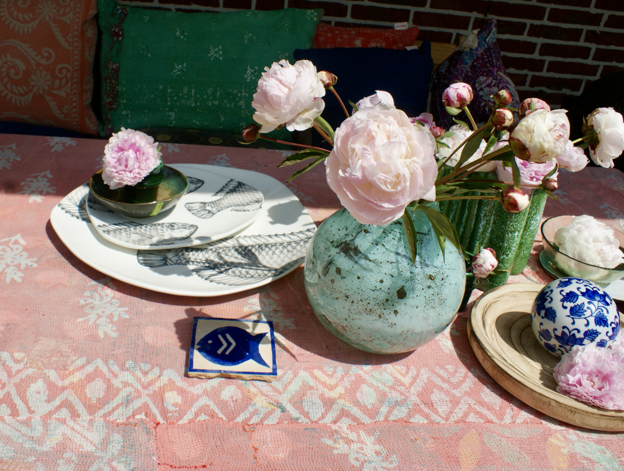 Kussen Kantha vintage 50x70 cm