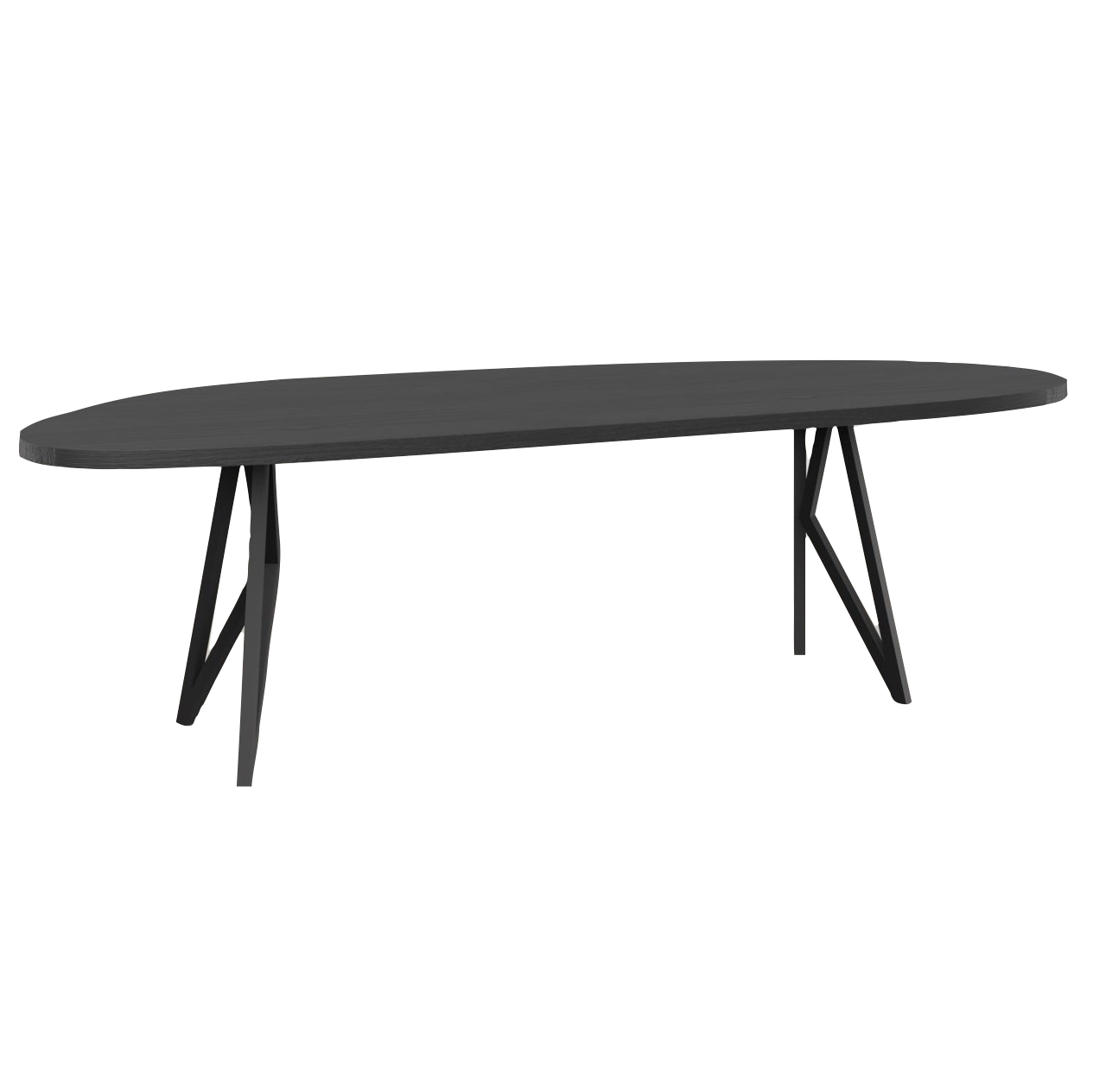 Studio HENK tafel Butterfly Blob - zwart frame, zwarte beits