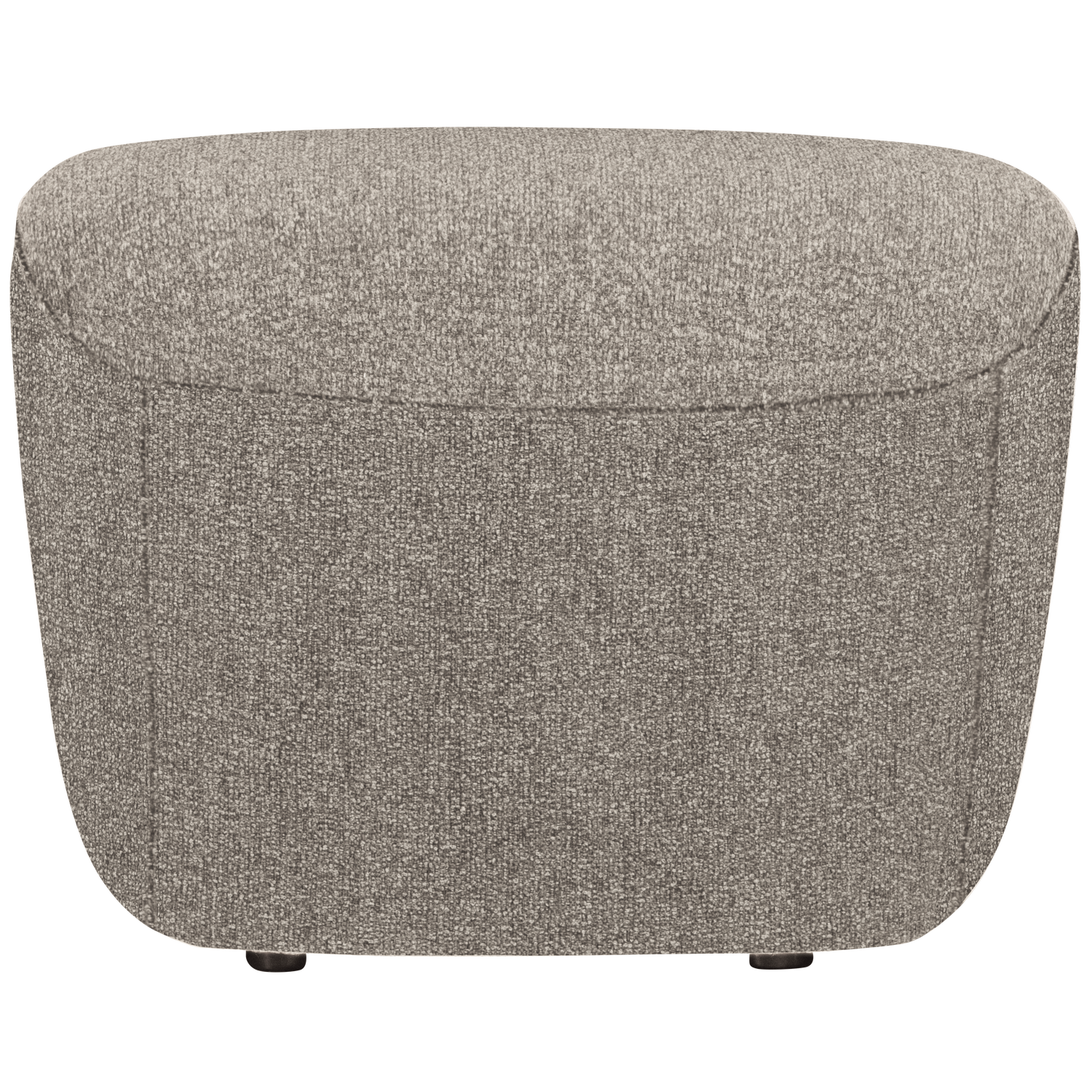 Lofty hocker boucle staalgrijs
