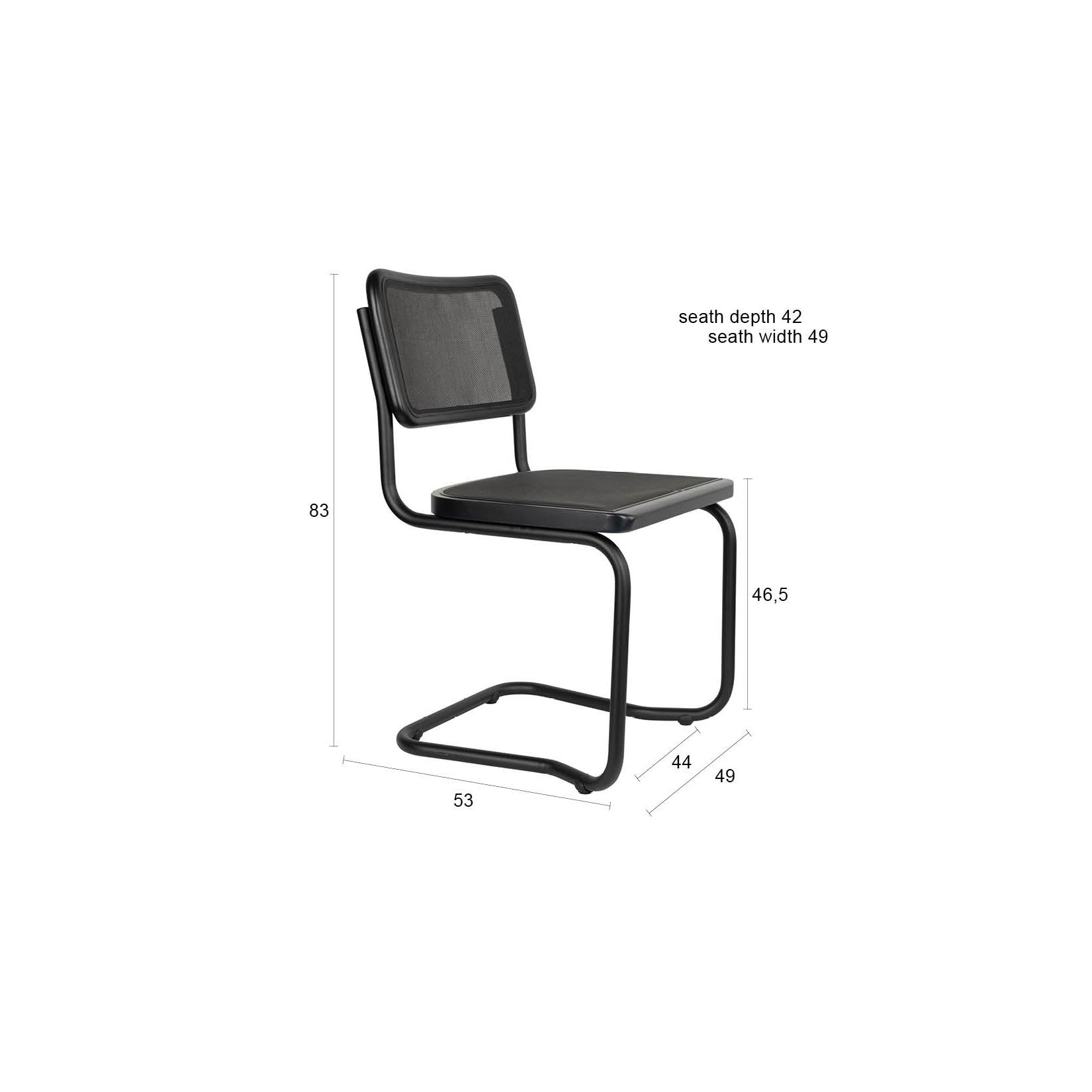 Chair carree black