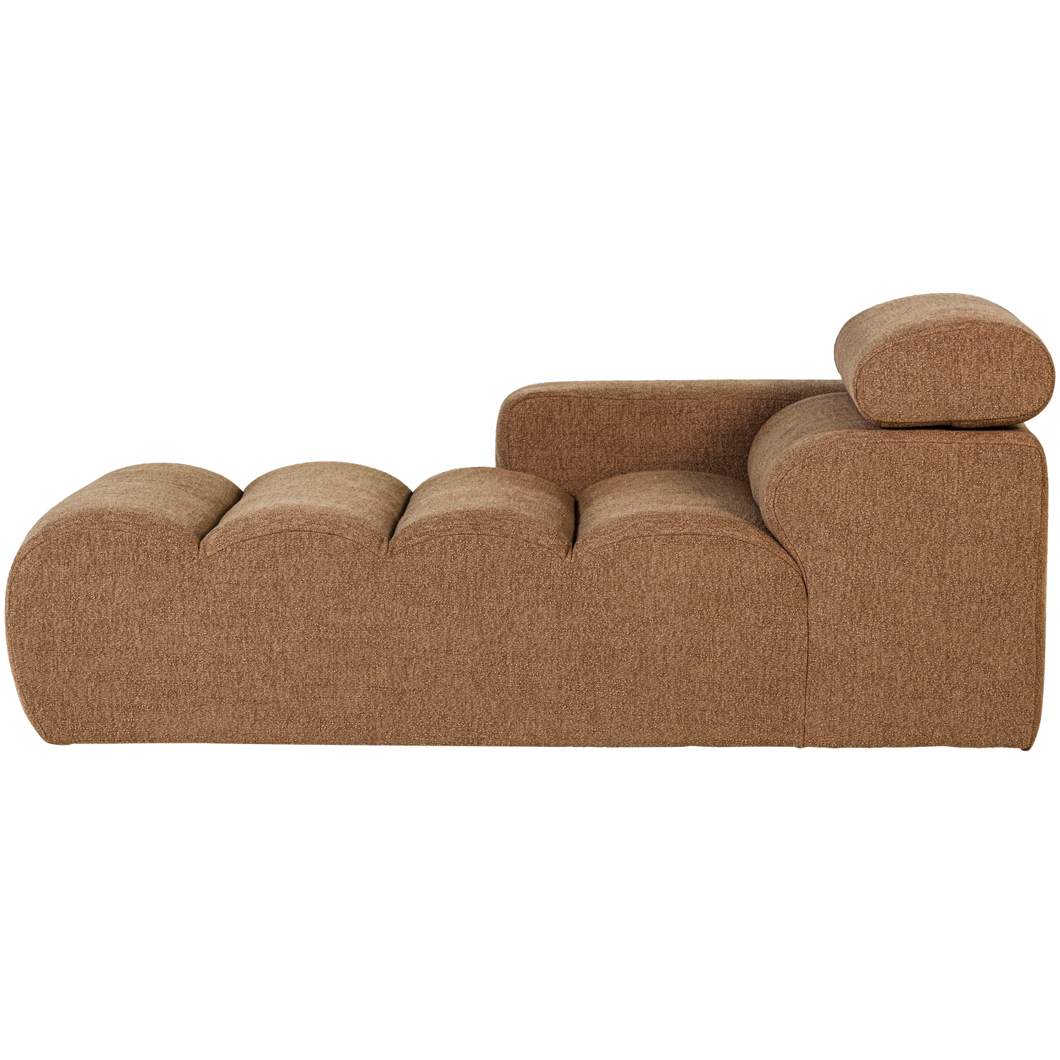 Novi chaise longue element arm links ribstof terra