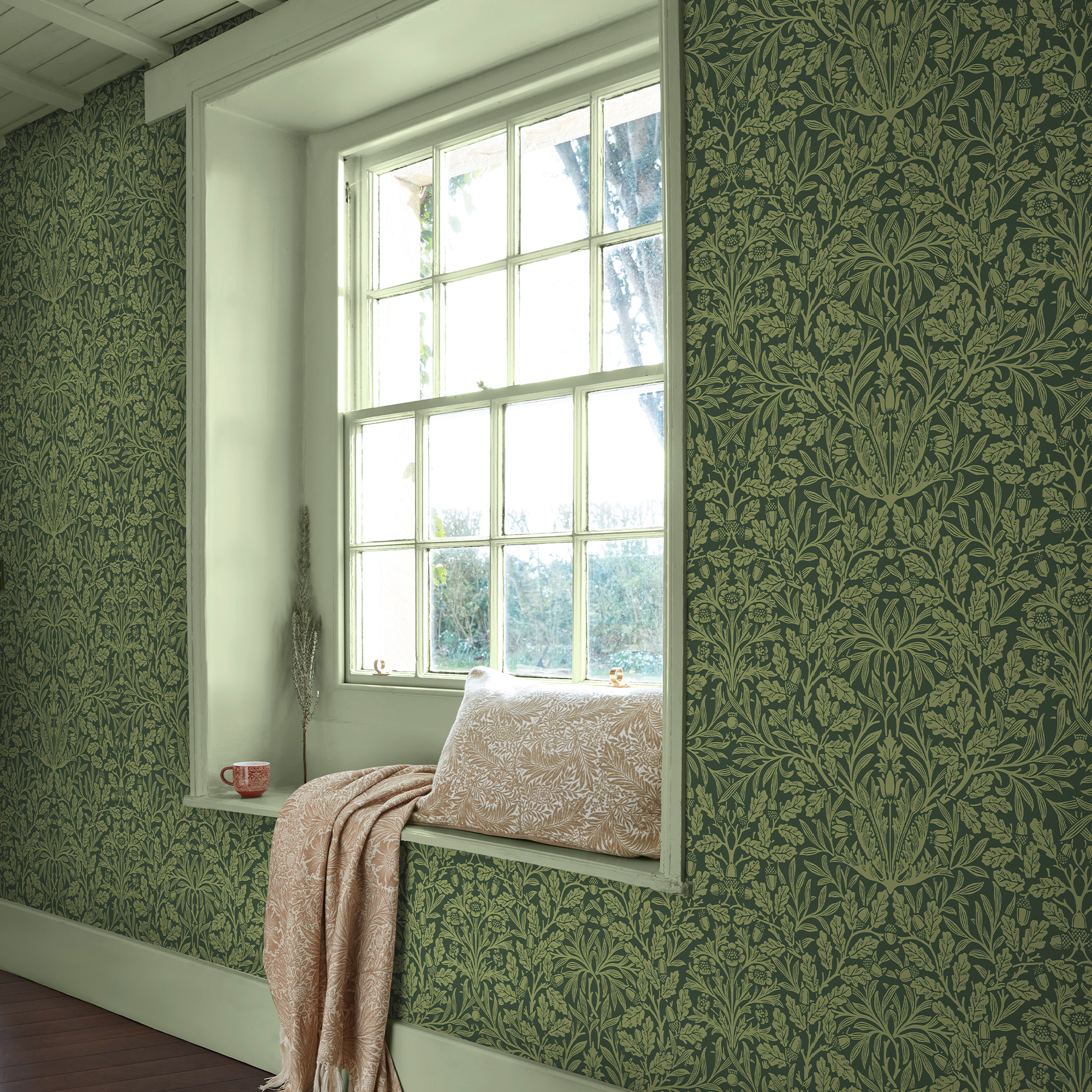 Behang William Morris at Home Acorn