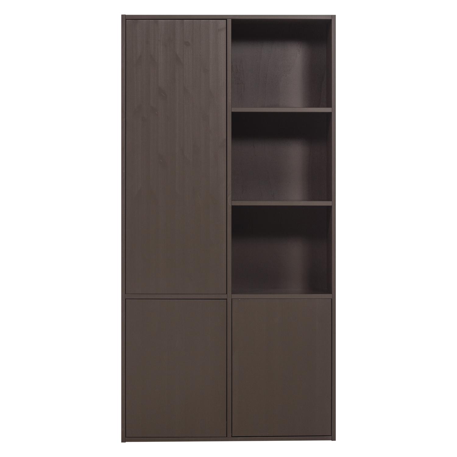Meggy opbergkast links 108 cm grenen middenbruin [fsc]
