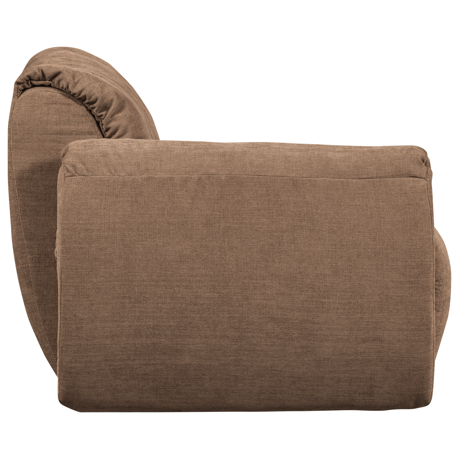 Baggy 1-zits element met arm links geweven chenille oudroze