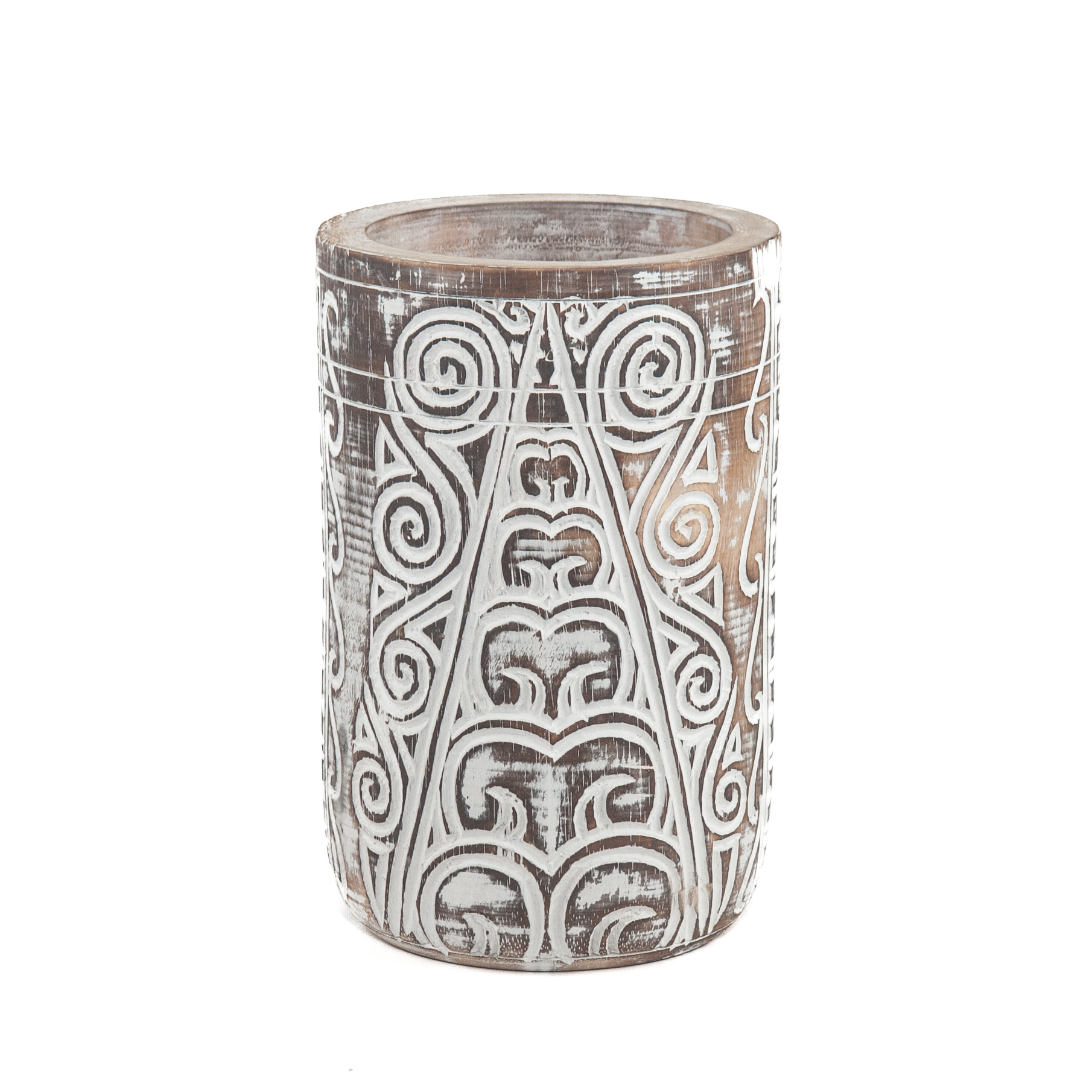 Vaas Tribal handgesneden hout