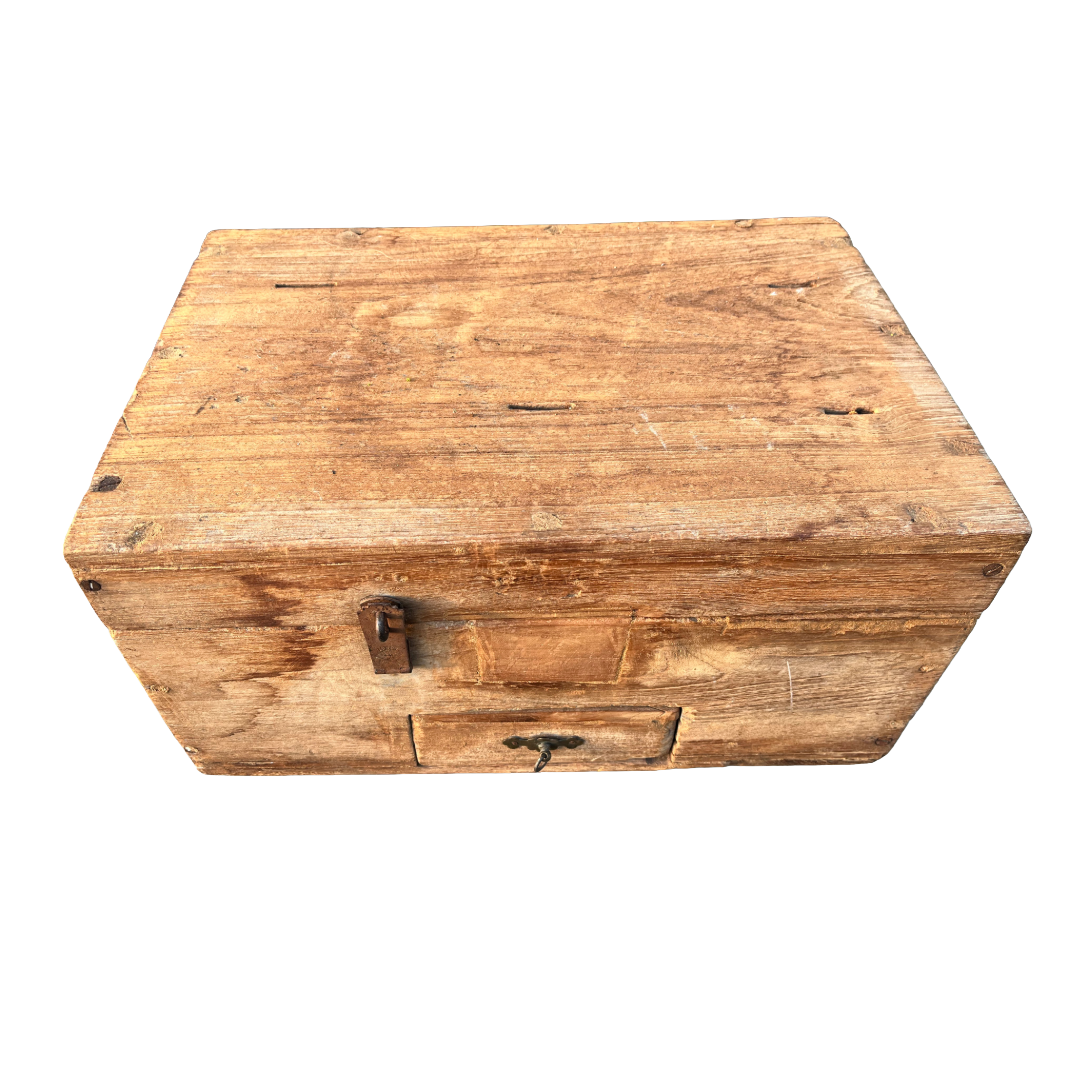 Oude opbergkist uniek item
