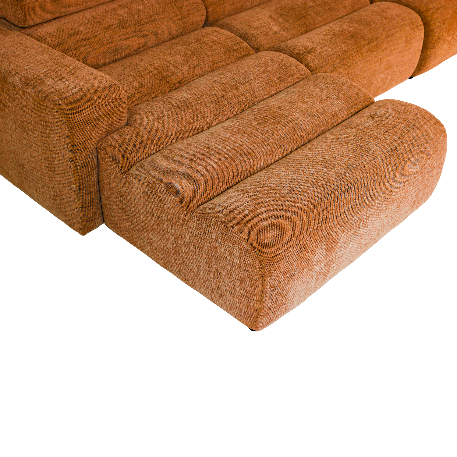 Novi chaise longue bank links oranje melange