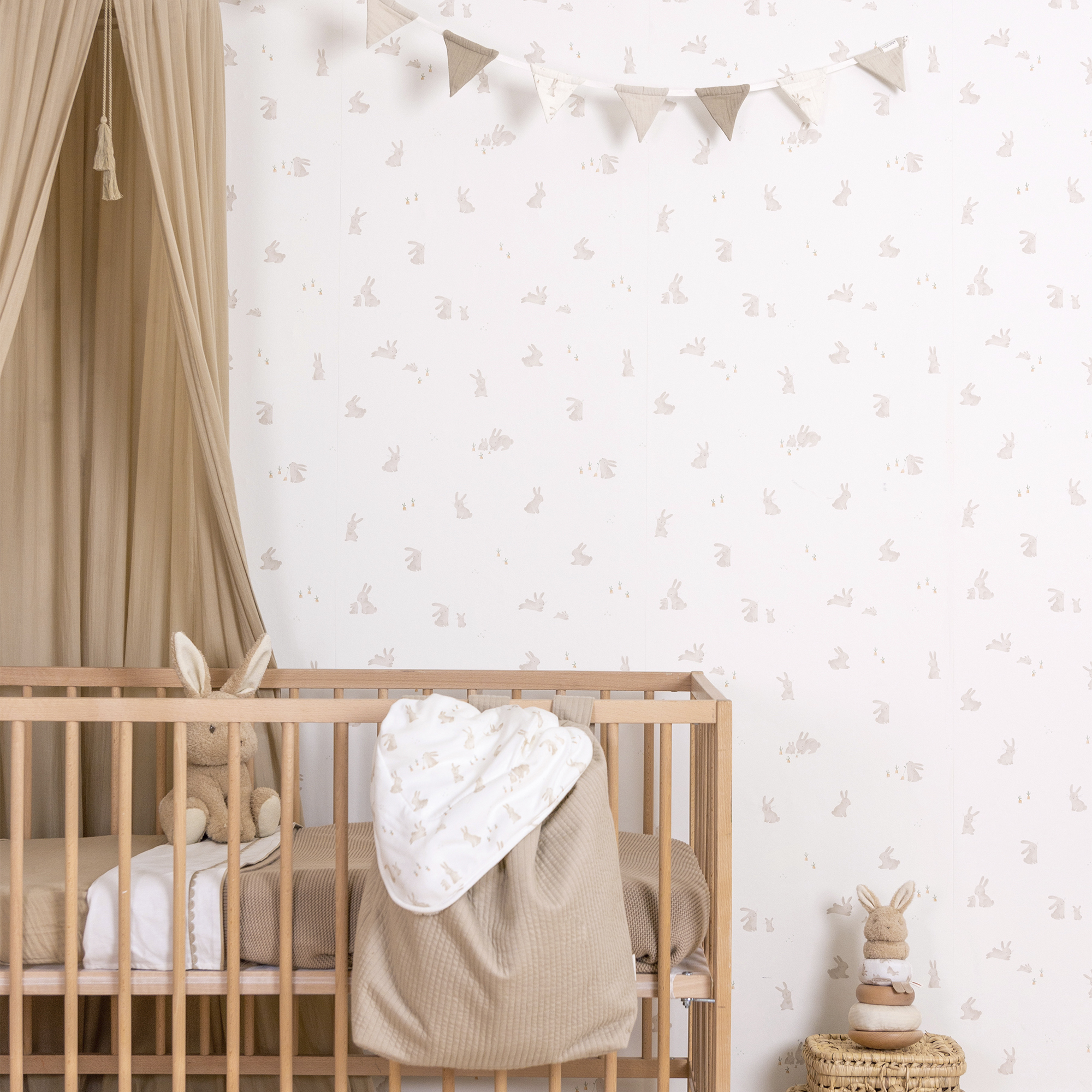 Vliesbehang Baby Bunny
