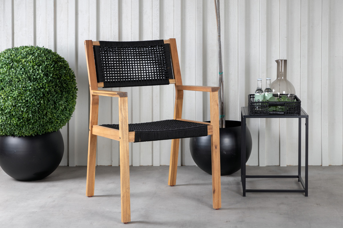 Houten tuinstoel Indra - met armleuningen
