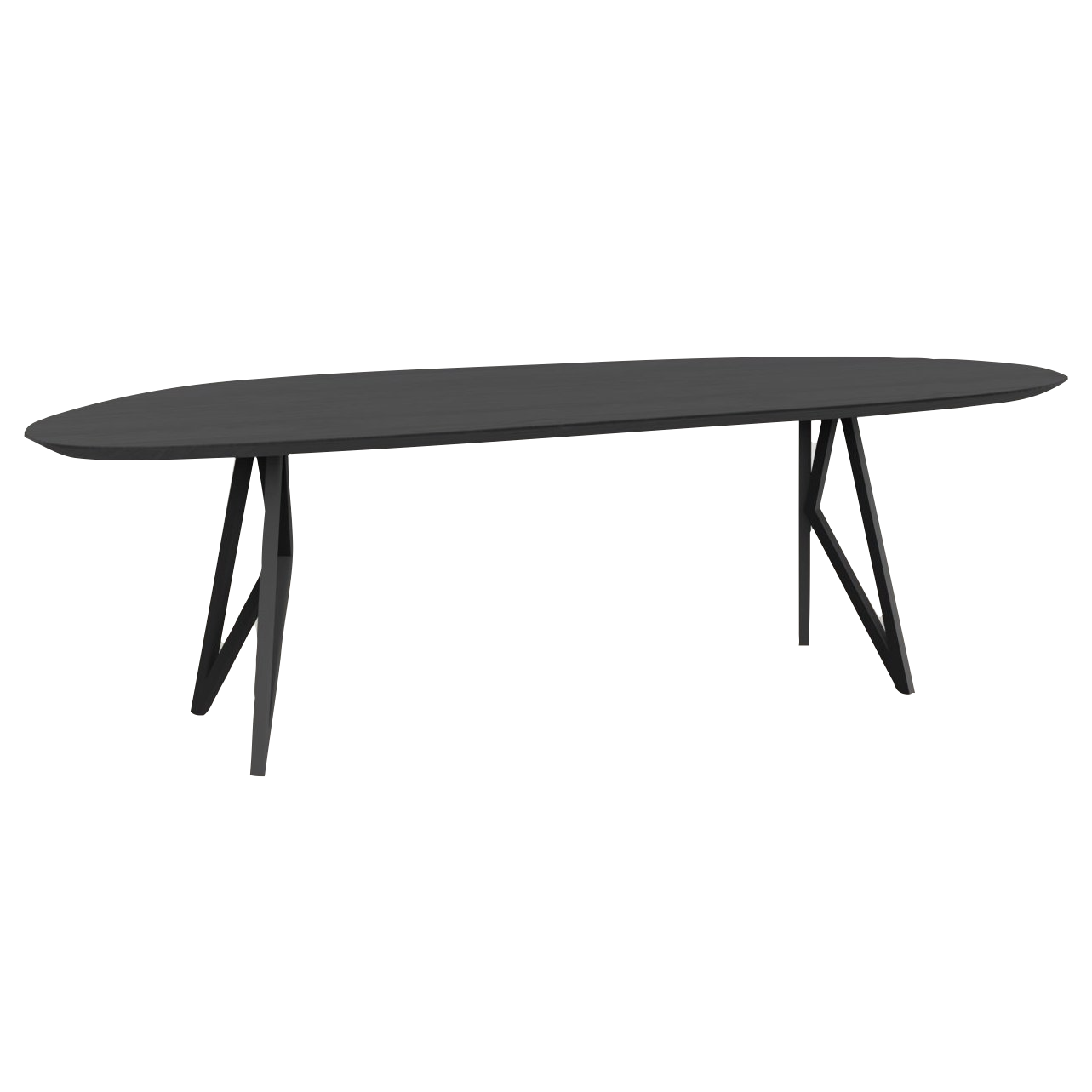 Studio HENK tafel Butterfly Blob - zwart frame, zwarte beits