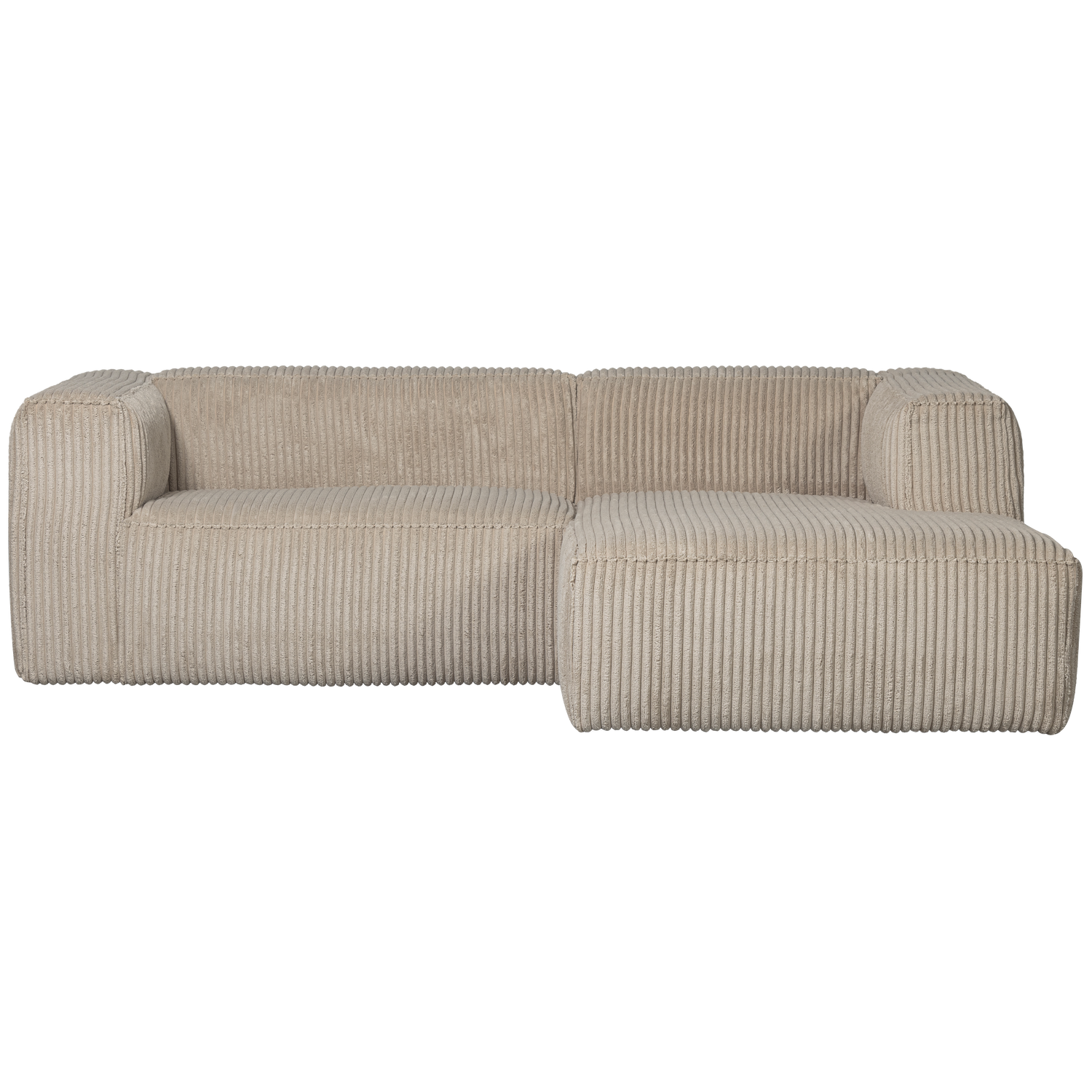 Bean chaise longue bank rechts chenille velvet taupe