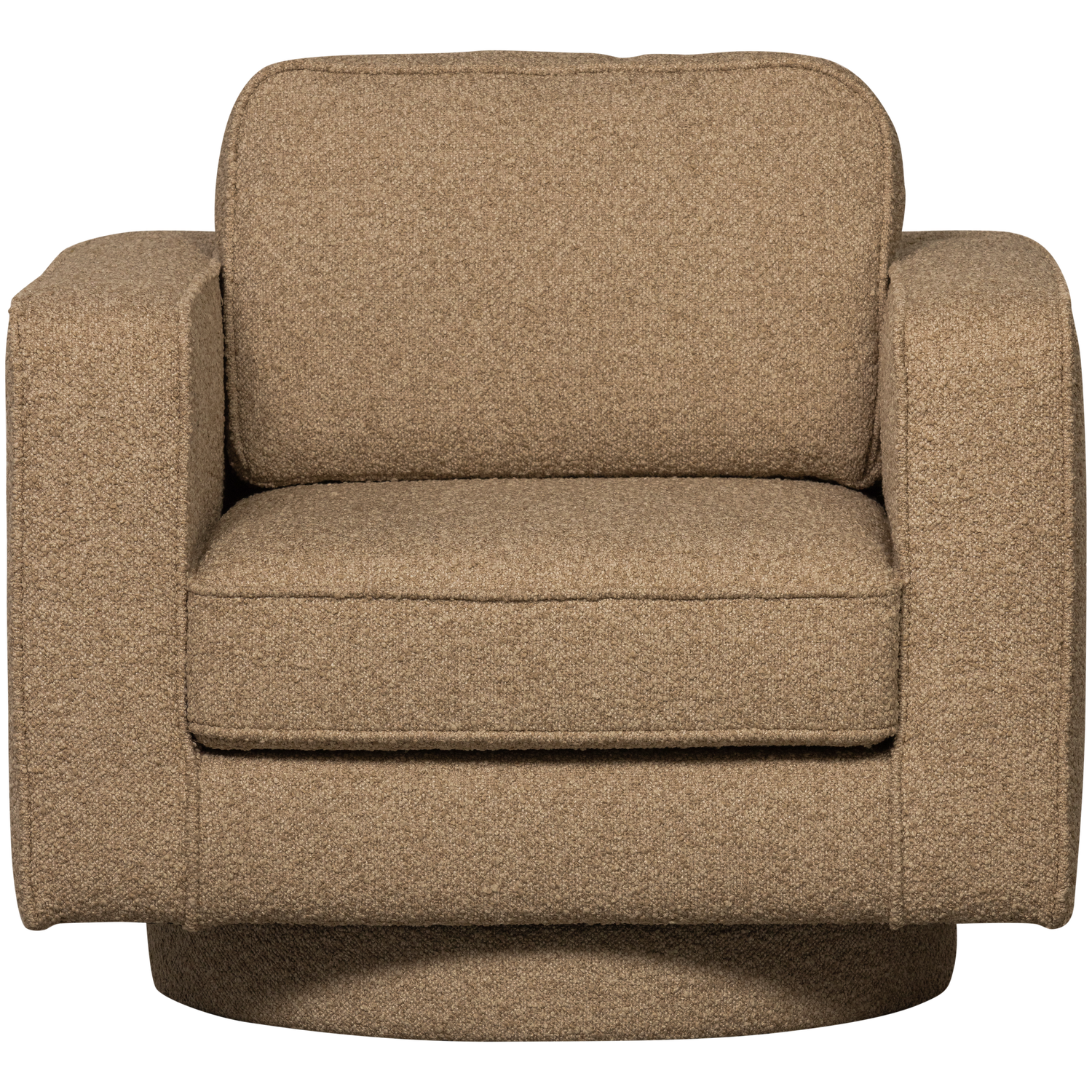 Lazy draaifauteuil boucle bruin