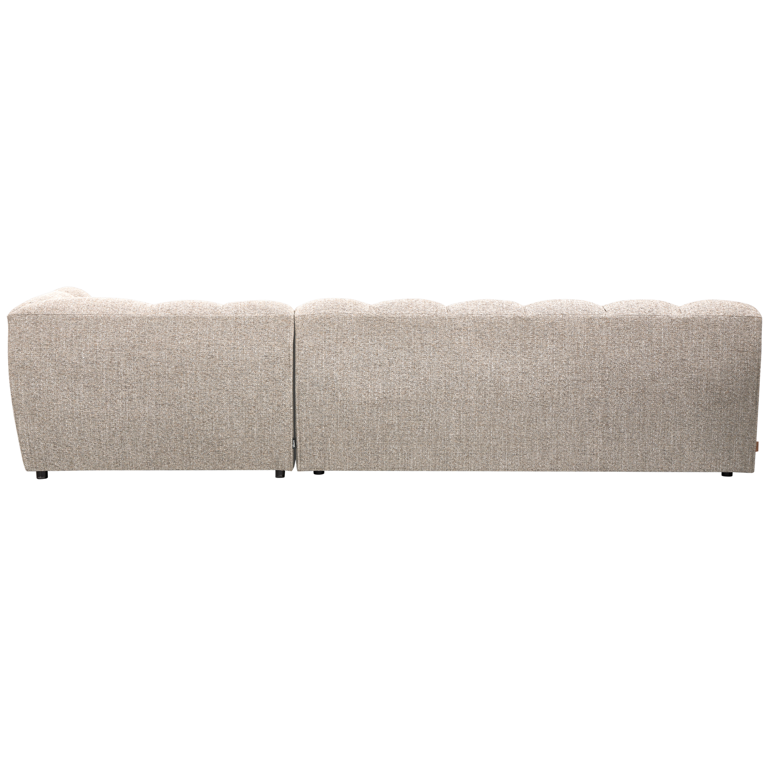 Allure chaise longue rechts geweven stof naturel melange