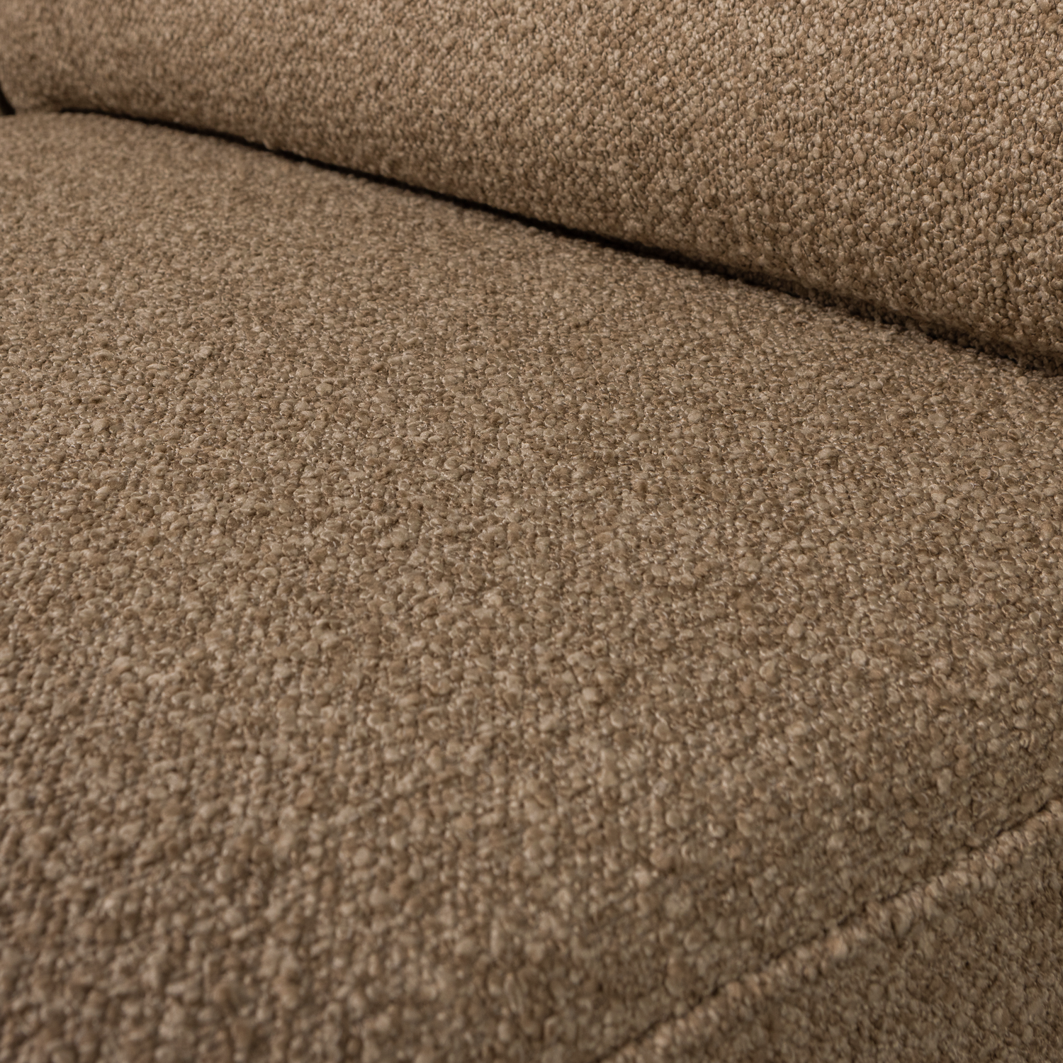 Lazy 1-zits element met arm rechts boucle bruin