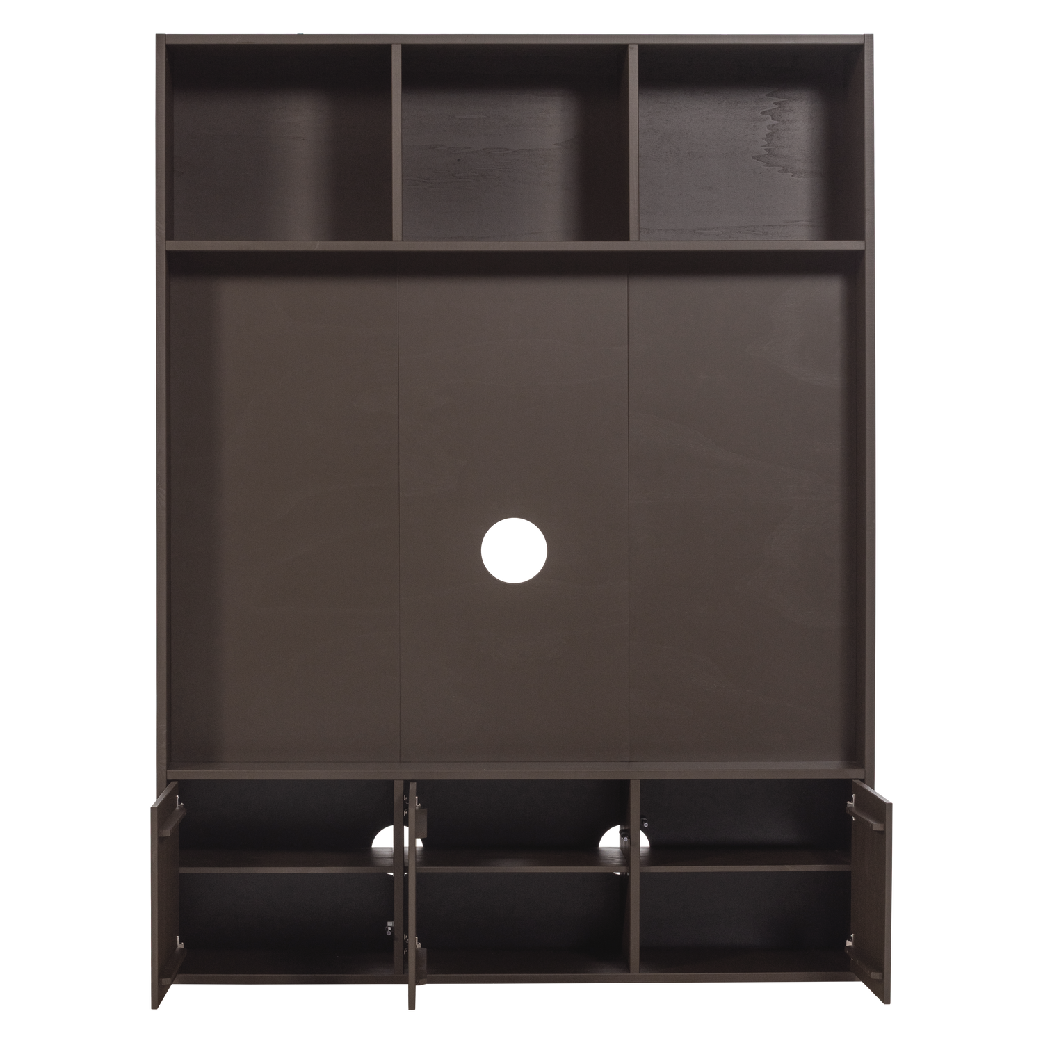 Meggy tv opbergkast 160 cm grenen middenbruin [fsc]