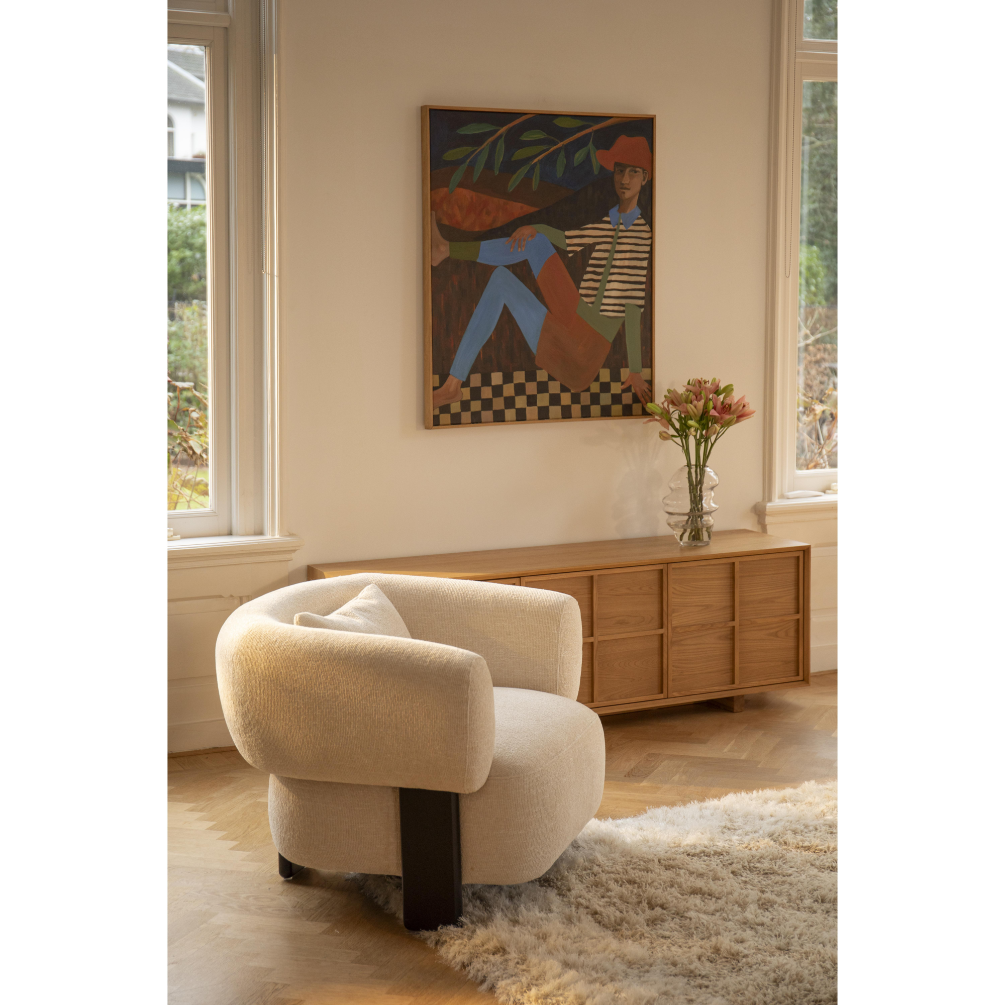 Neil fauteuil beige