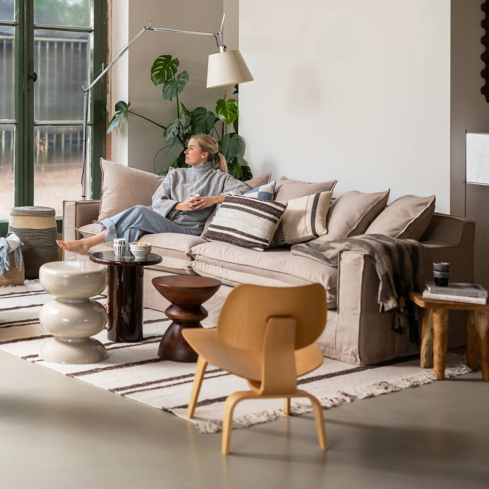 Bijzettafel Mala glossy