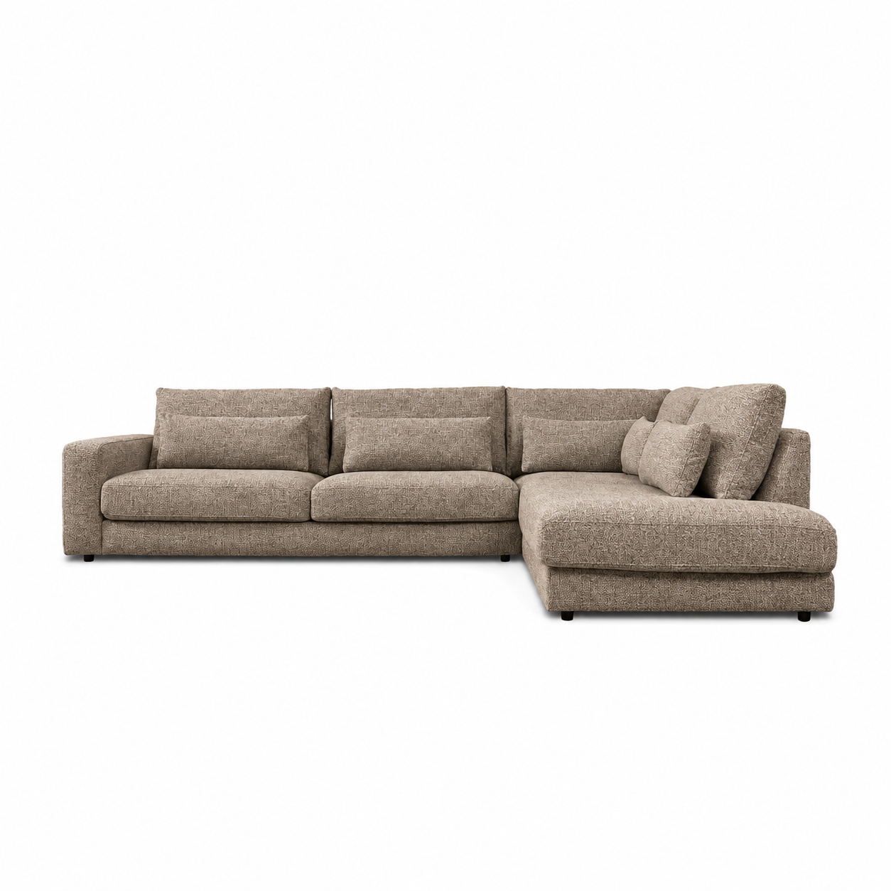 Hoekbank Lusaro Taupe Ottoman