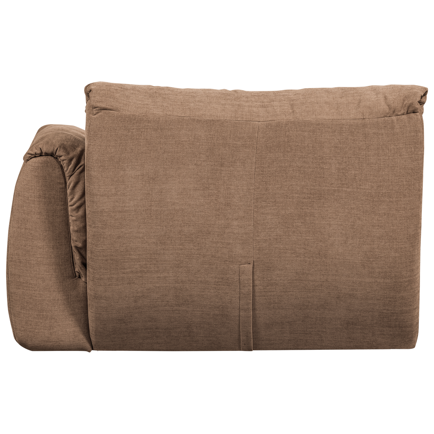 Baggy 1-zits element met arm rechts geweven chenille bruin