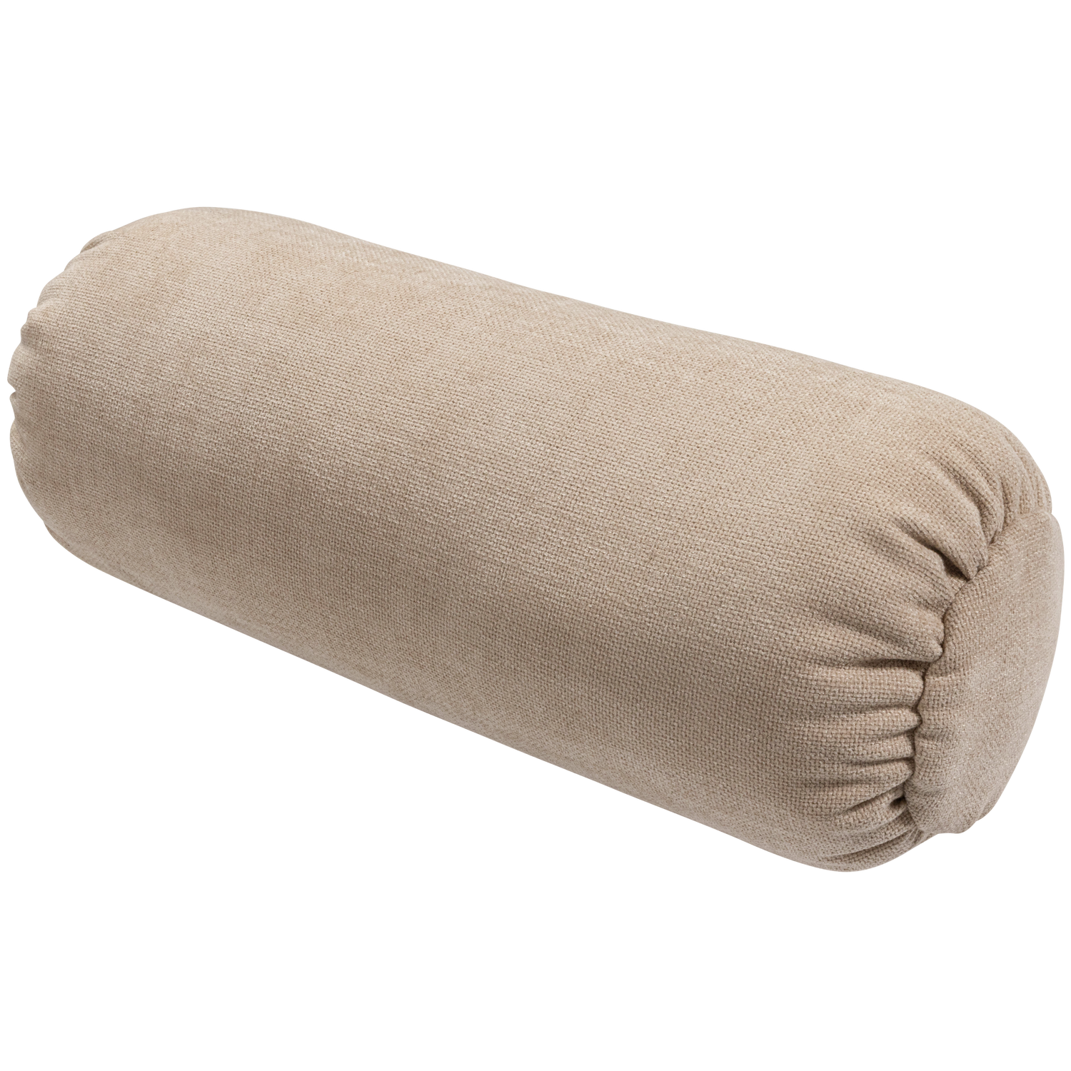 Baggy rolkussen 50xo23 cm 3d chenille middenbruin