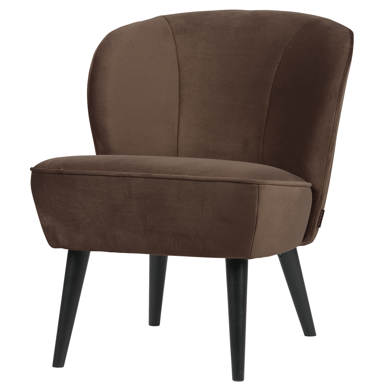 Sara fauteuil velvet donkerbruin [fsc]