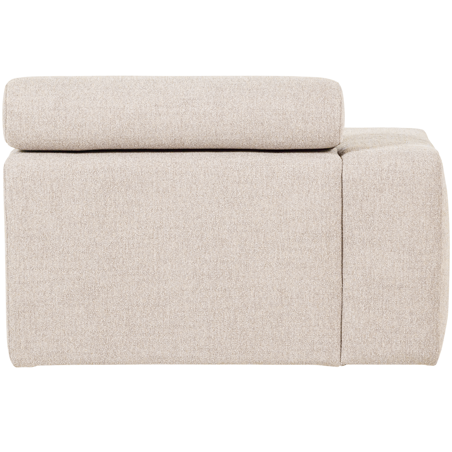 Novi chaise longue element arm links ribstof terra