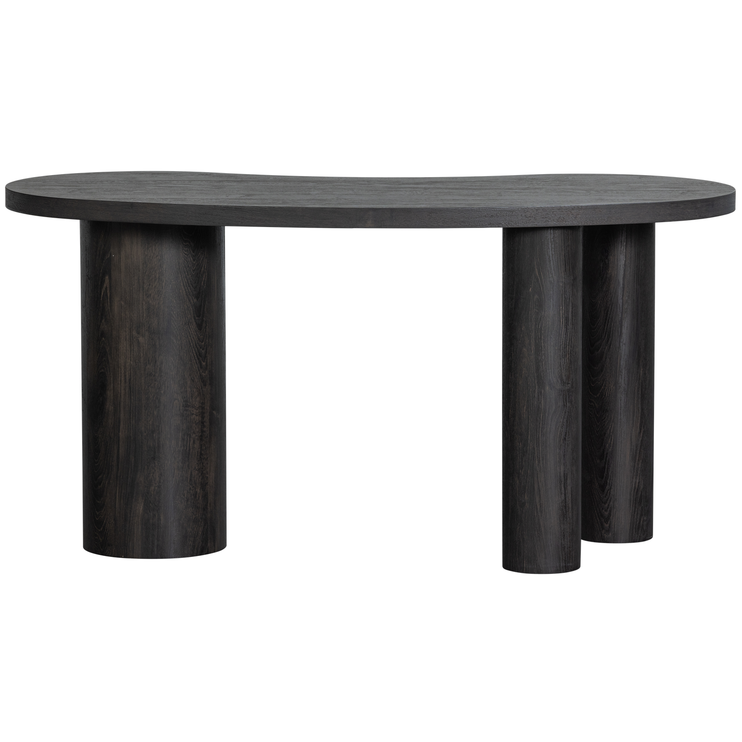 Maan organisch sidetable/bureau mdf donkerbruin