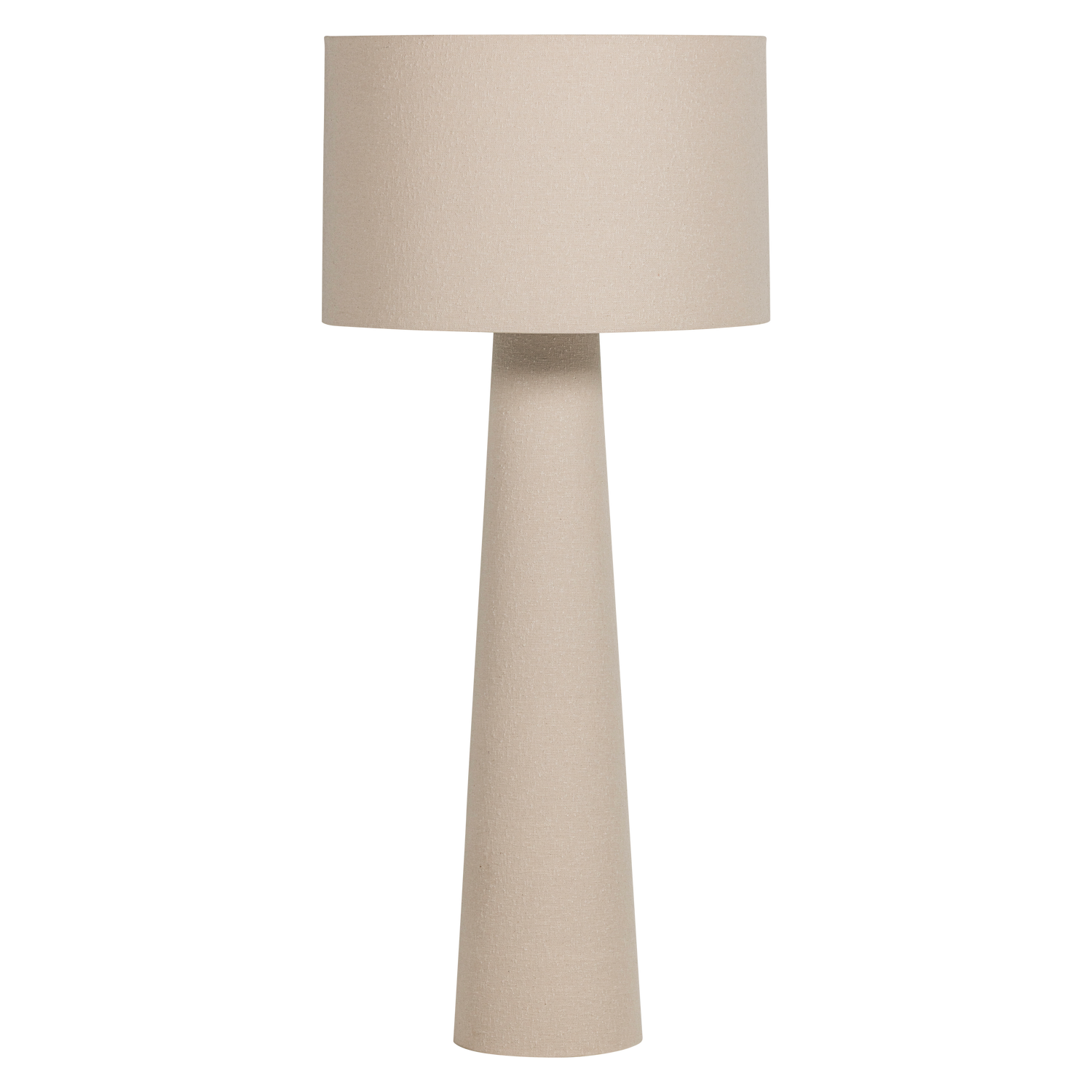 Loft vloerlamp xxl metaal/boucle naturel 160xo70 cm
