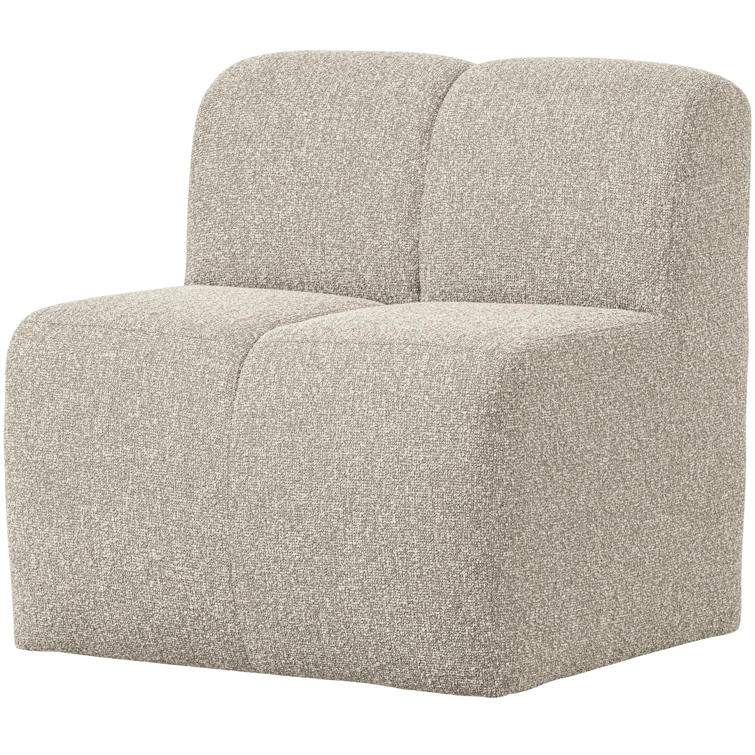 Mojo eetbank 84 cm met rugleuning wollig bruin