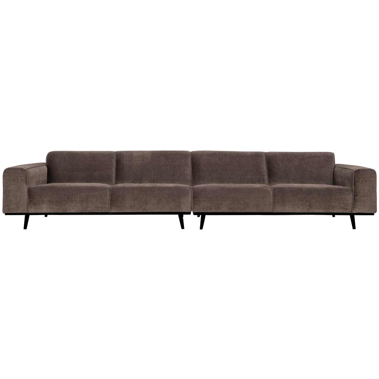 Statement xl 4-zits bank 372 cm lichtbruin melange