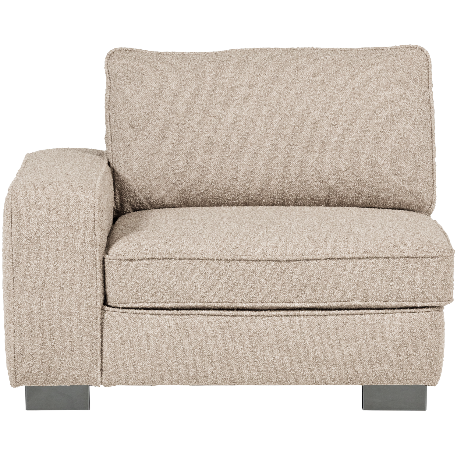 Lazy 1-zits element met arm links boucle antraciet