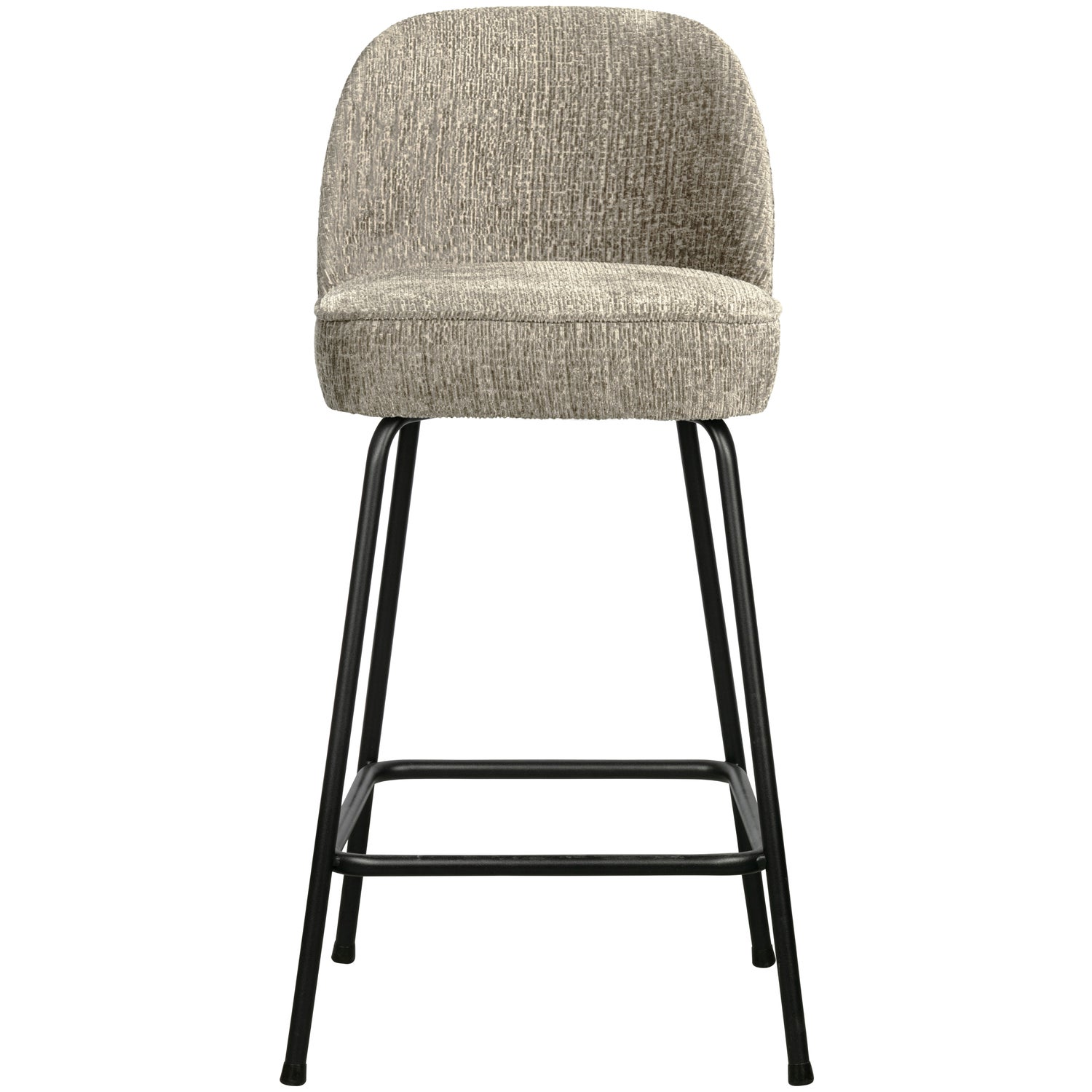 Vogue barstoel 65 cm 3d chenille middenbruin