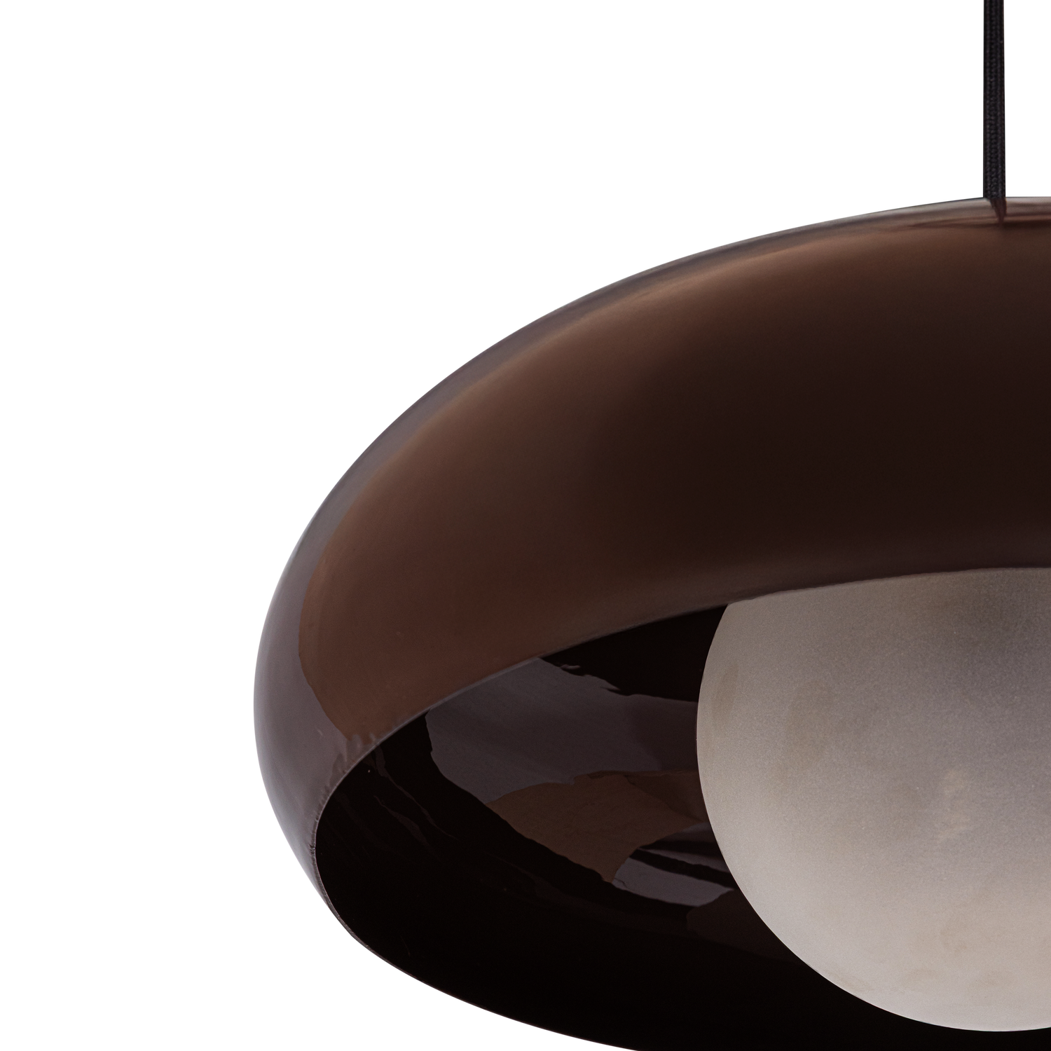 Tivo hanglamp rond metaal hoogglans zand