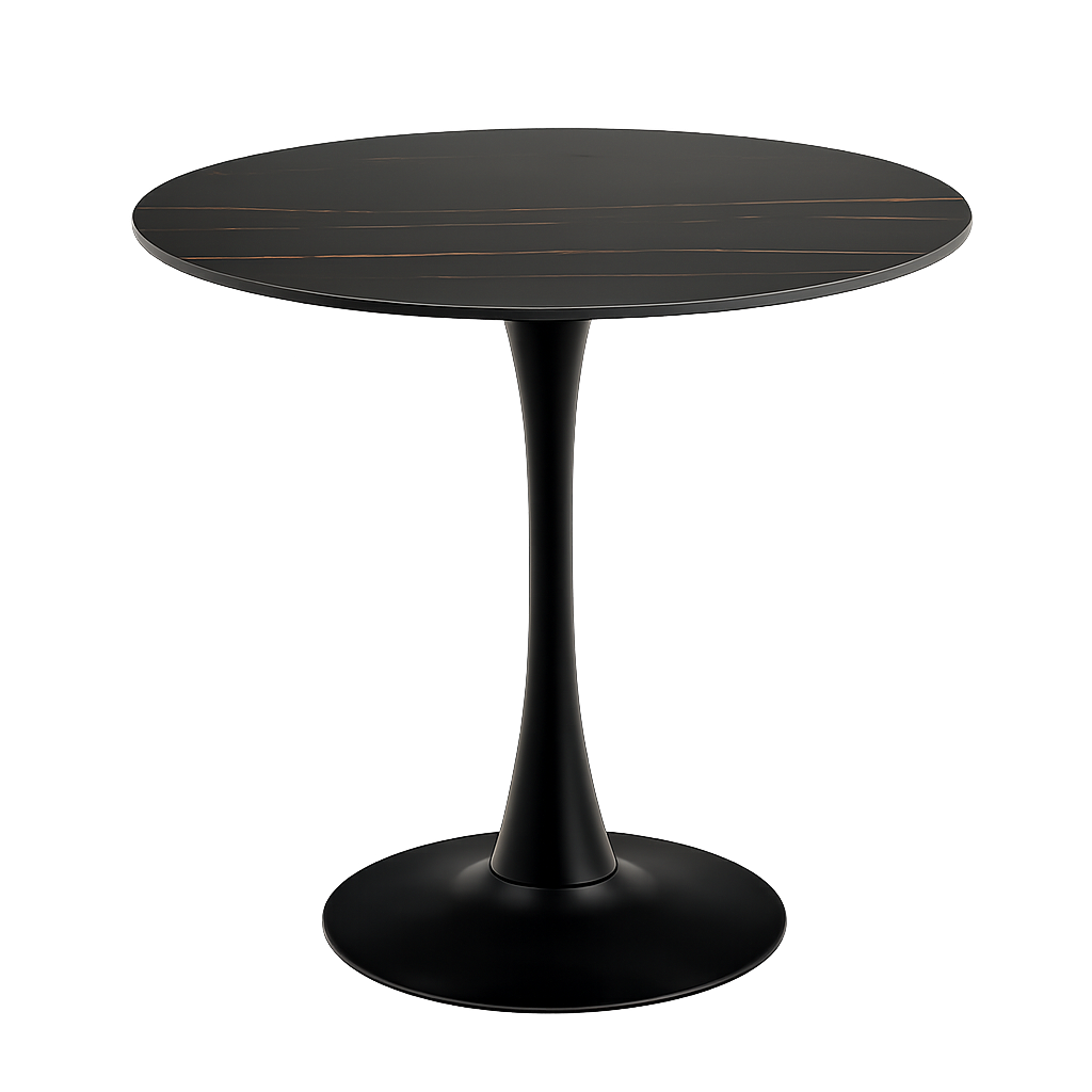 Marly ronde eettafel keramiek wit - Ø90x75 cm