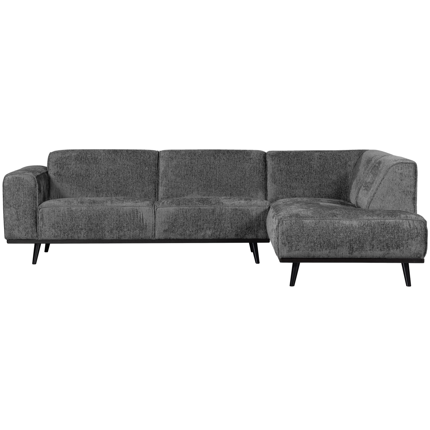 Statement hoekbank rechts chenille velvet terra