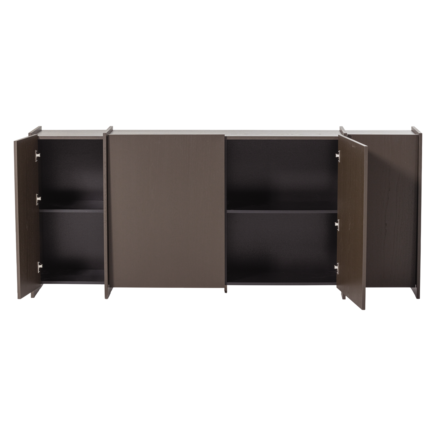 Brock dressoir 200 cm essen fineer warmgrijs [fsc]