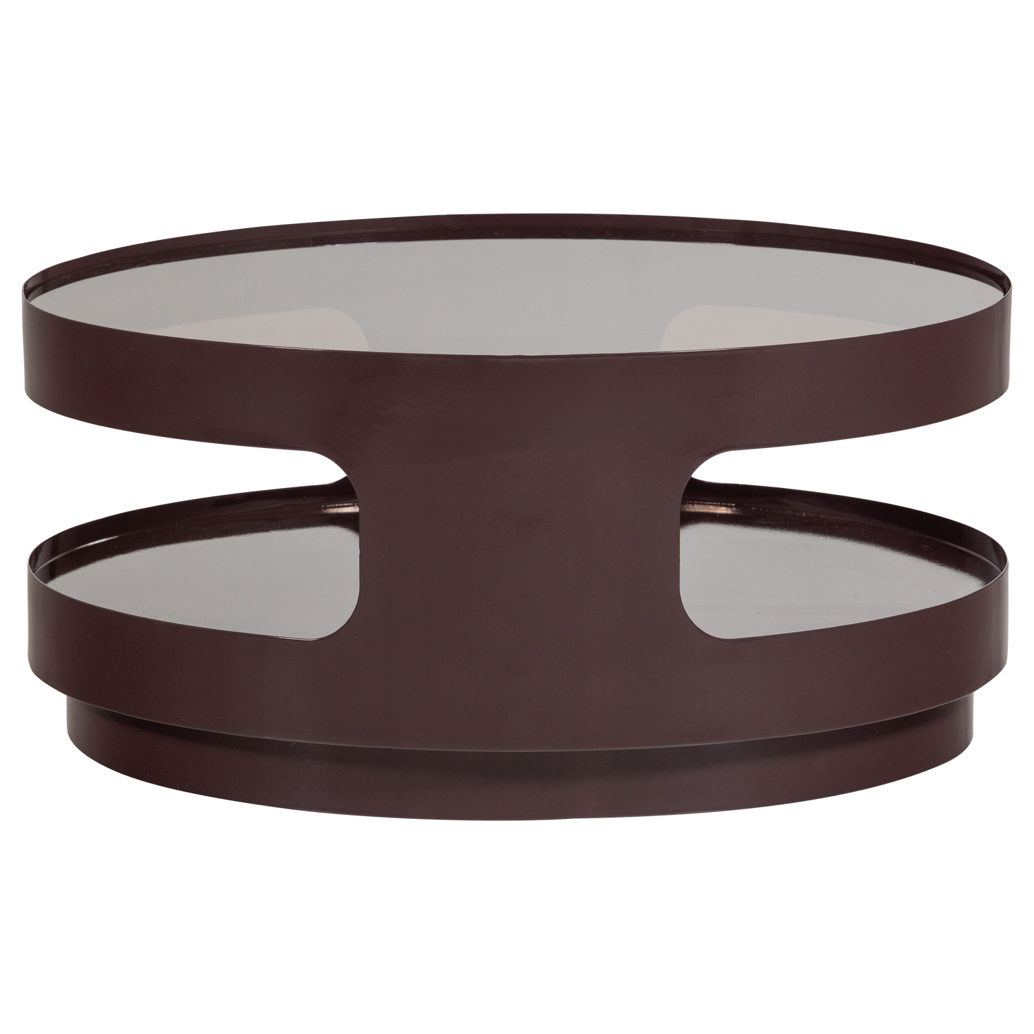 Sero salontafel metaal/glas bruin