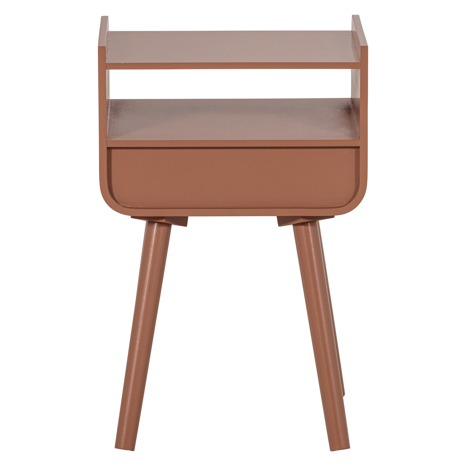 Nils nachtkastje/bijzettafel hout oudroze [fsc]