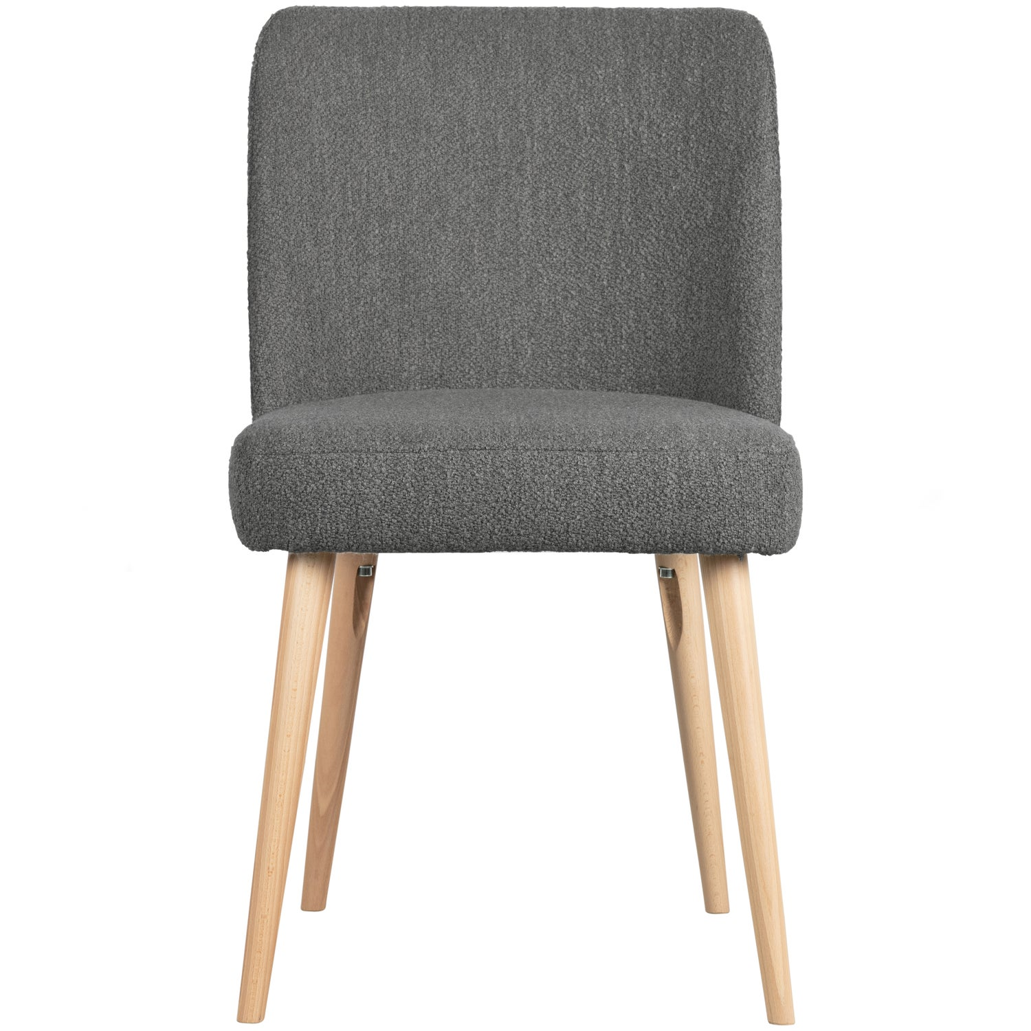 Force eetkamerstoel boucle staalgrijs