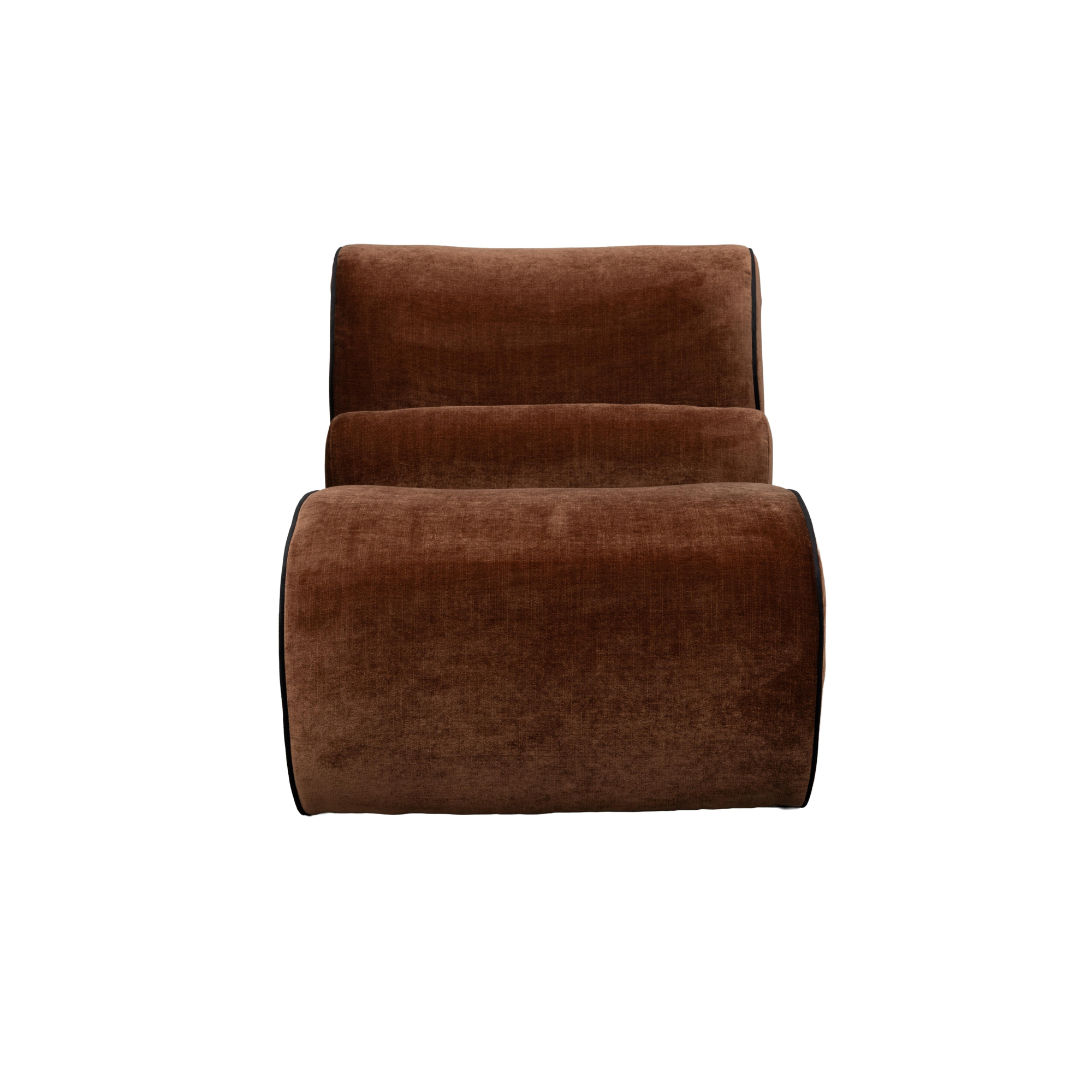 Donna fauteuil donkerbruin