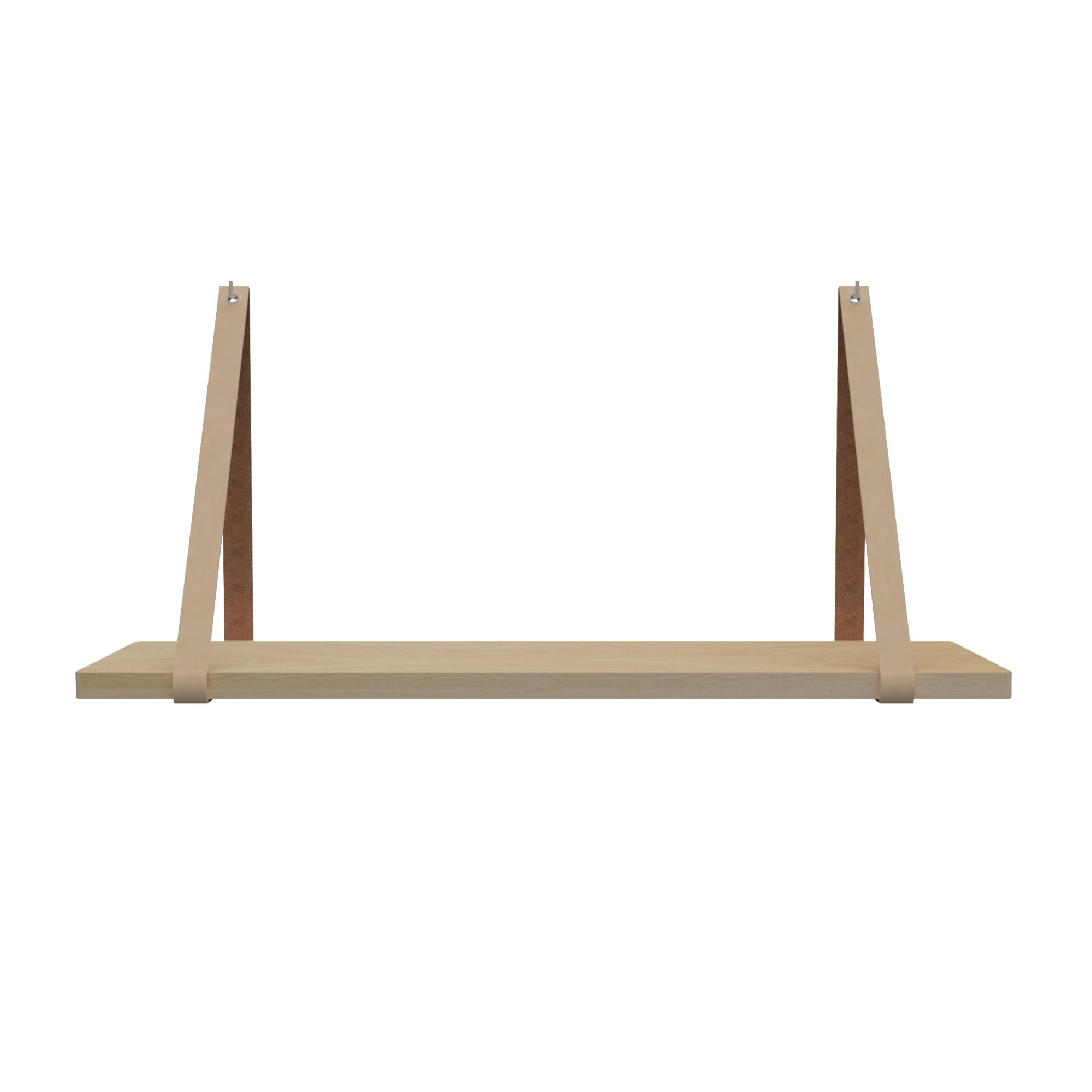 Leren plankdragers (set van 2)